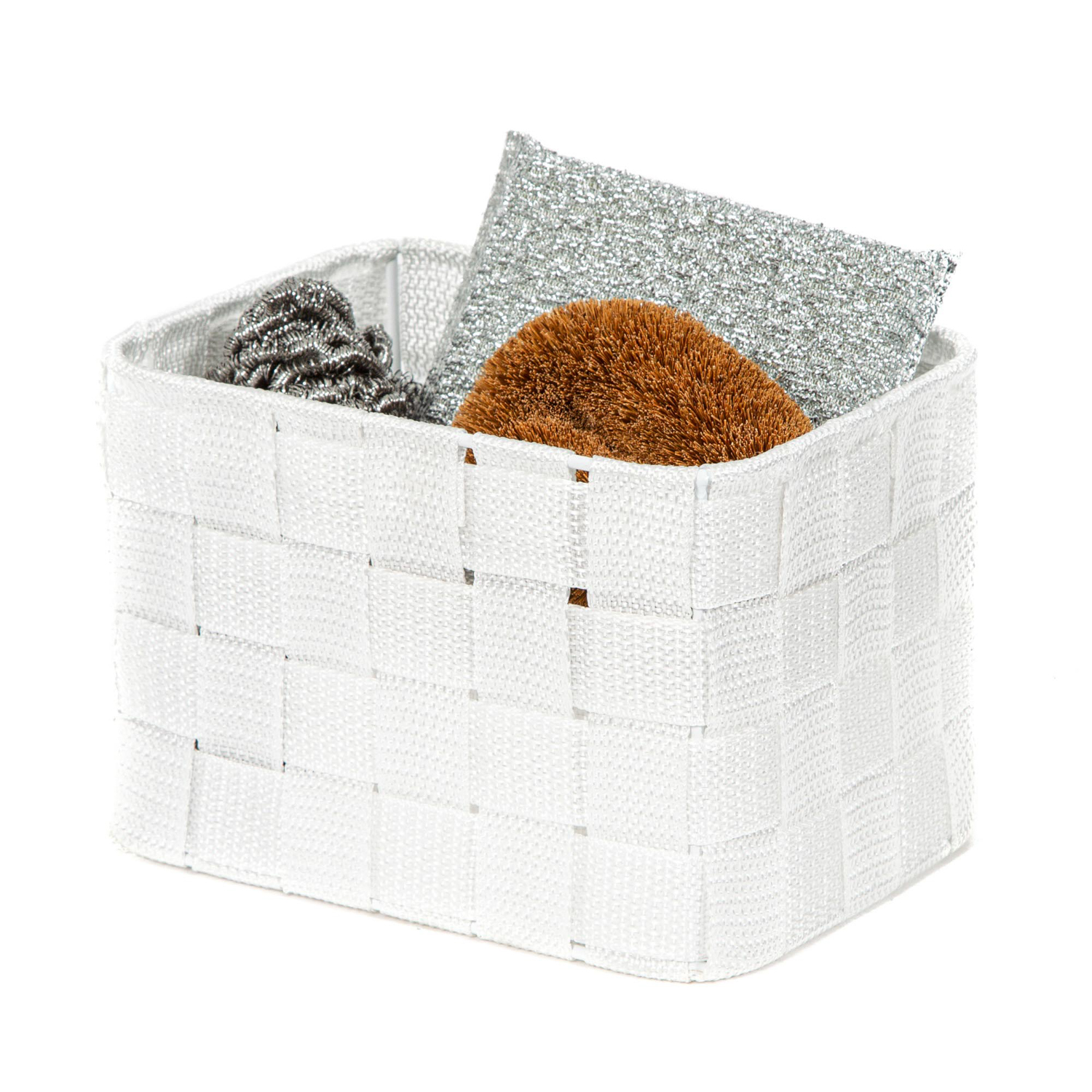 Cesto multiuso Tex 19x14x13 cm bianco Compactor