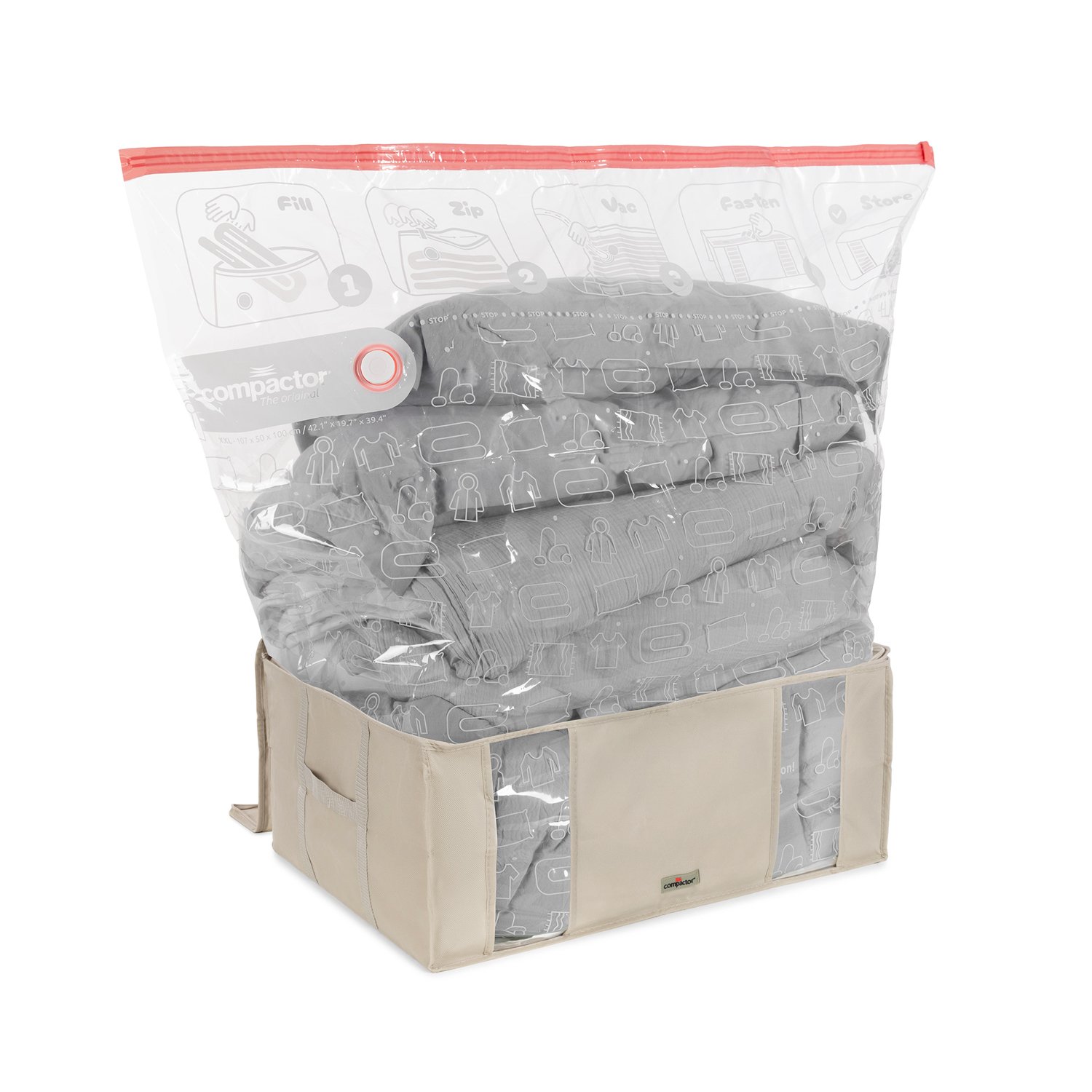 Set 2 sacchi Life beige Compactor