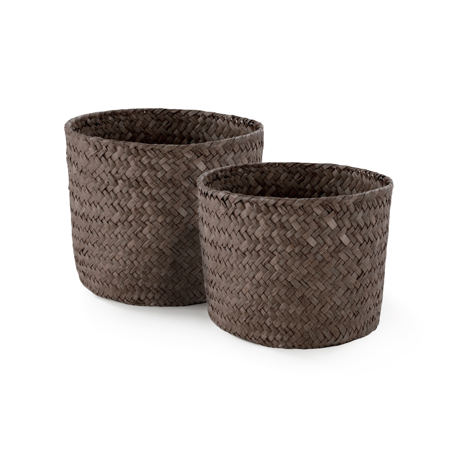 Set 2 cestini Mika marroni Compactor