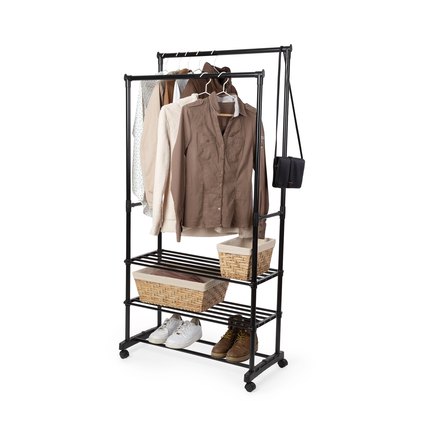 Stender doppio Essential con ripiani Compactor