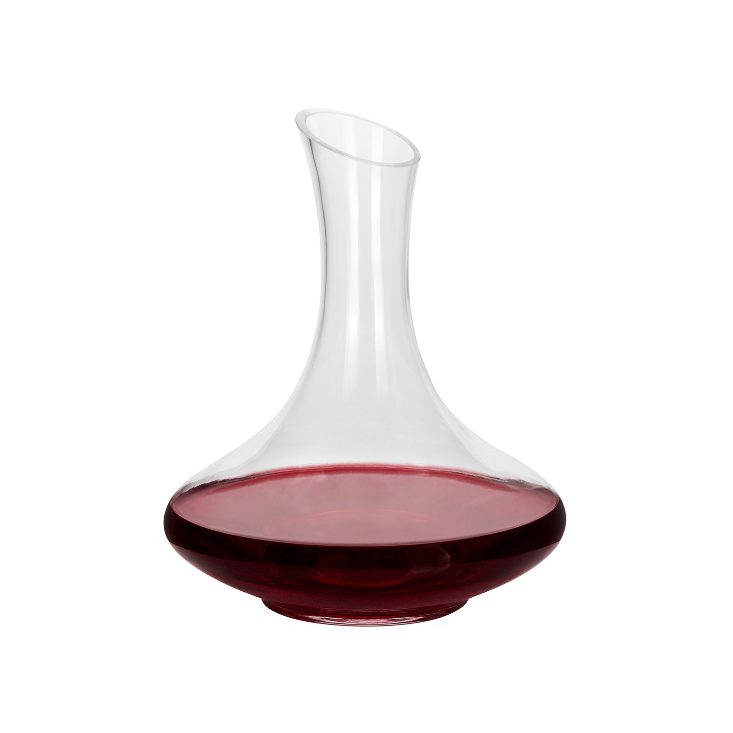 Decanter vino rosso 1 litro design vetro slanciato