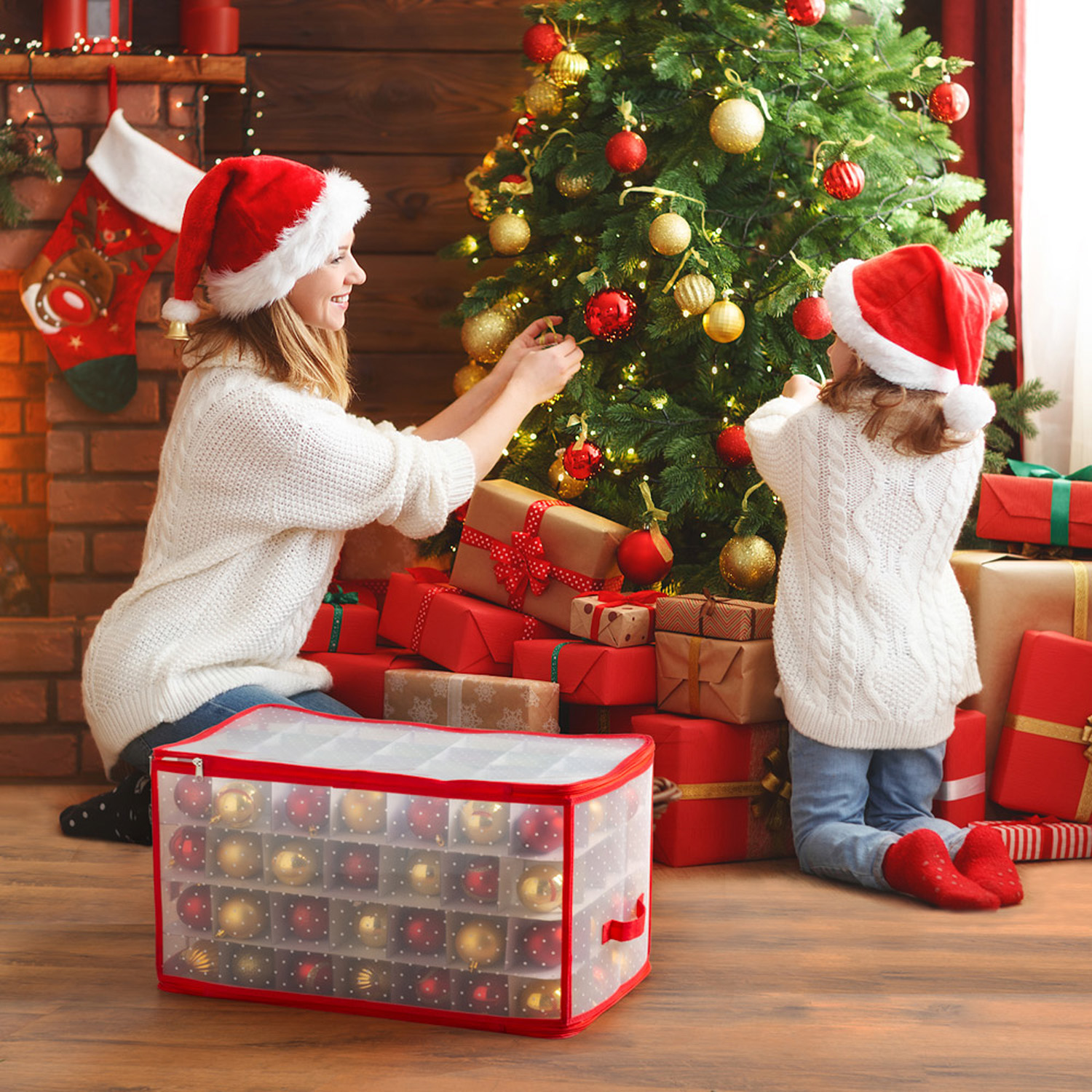 Organizer per Palline Natale 52,5x30x30 cm