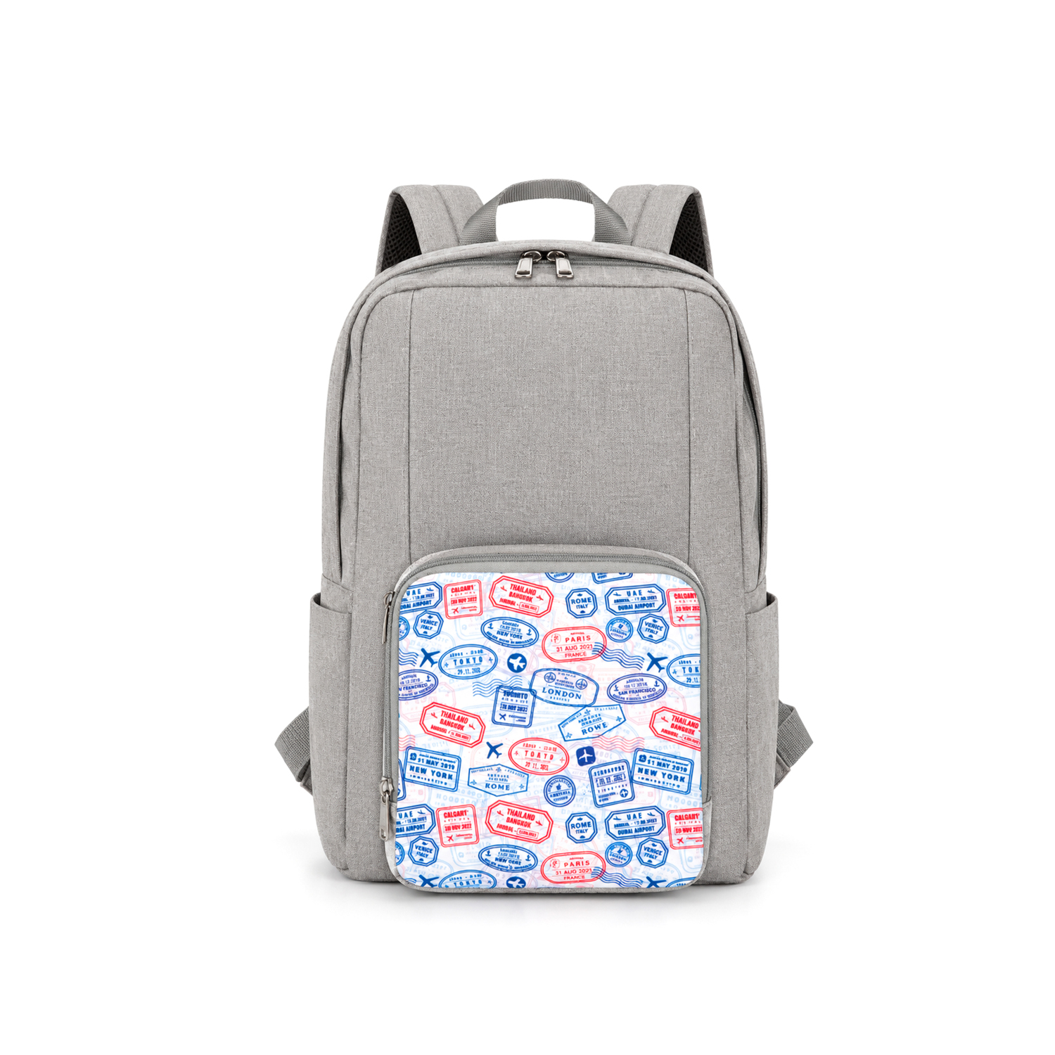Zaino pieghevole con tasca esterna Travel grigio dmail