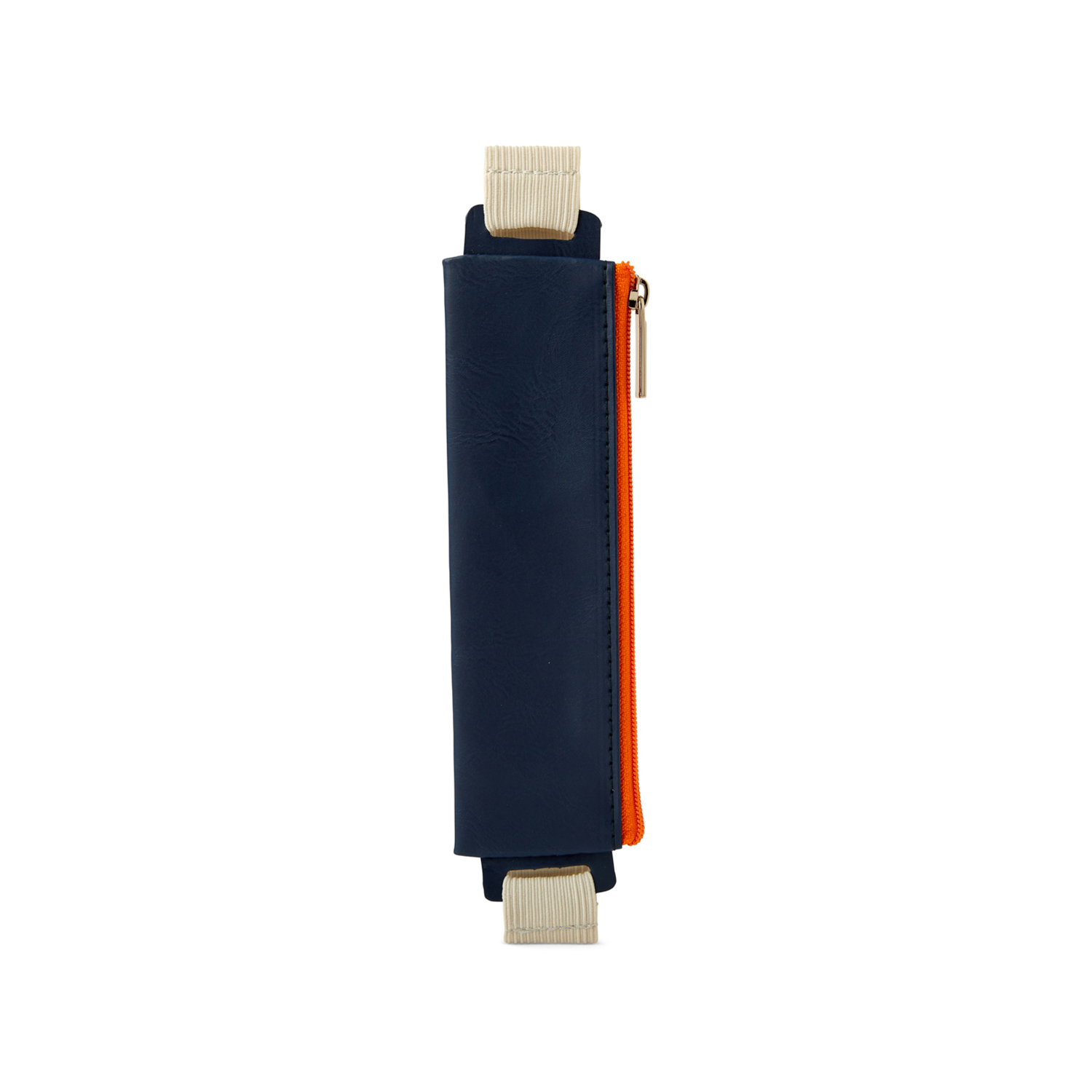 Segnalibro con astuccio porta penne blu