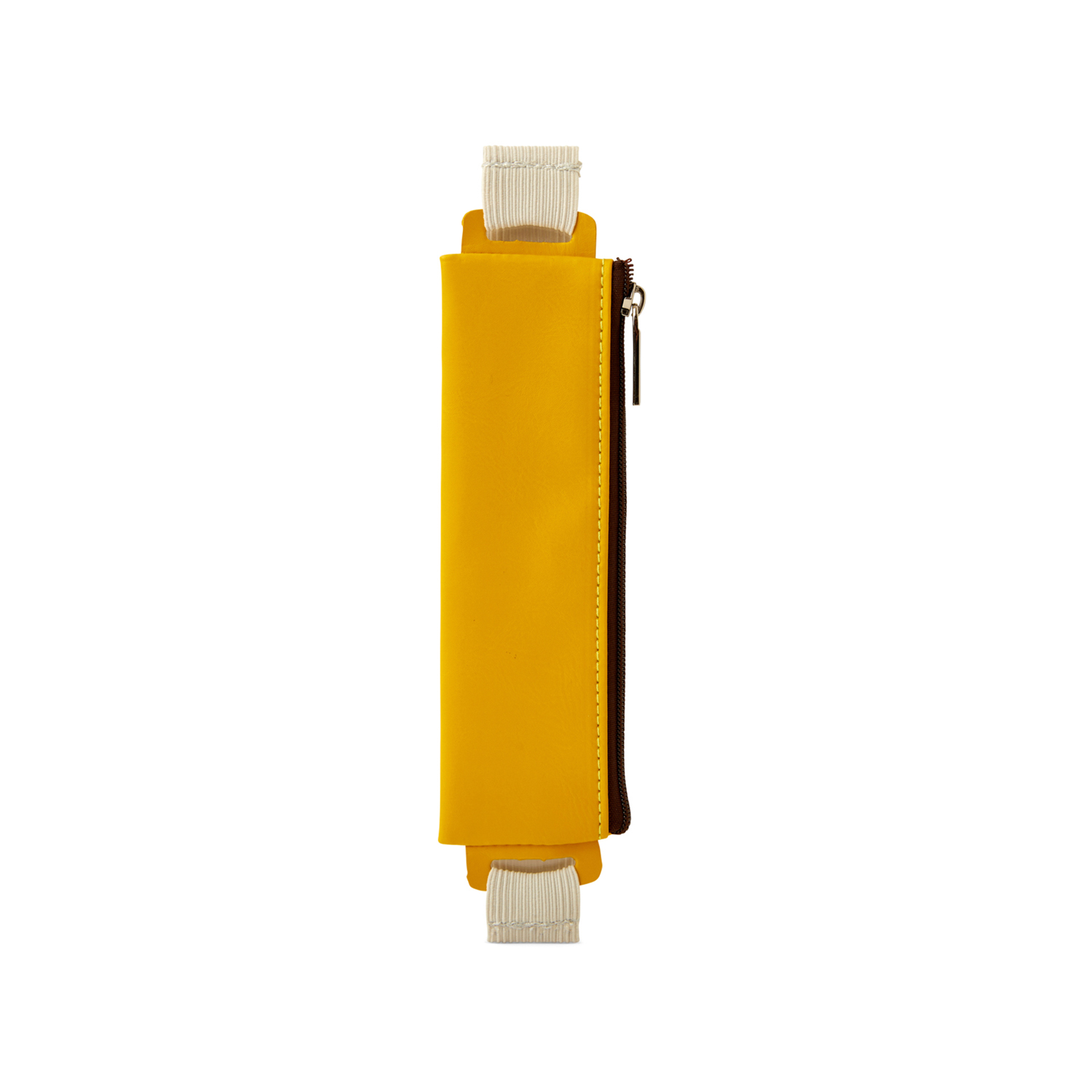 Segnalibro con astuccio porta penne giallo