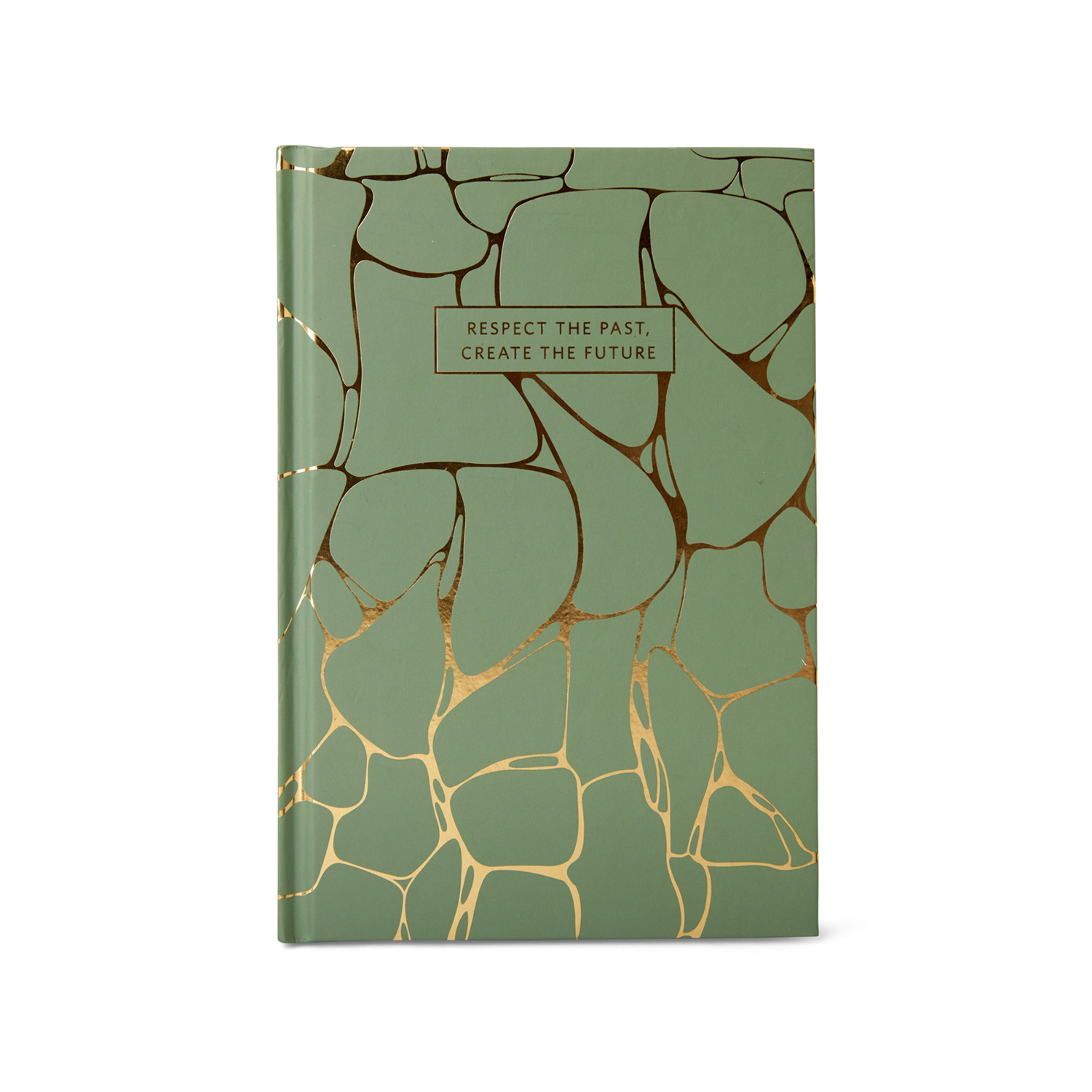 Quaderno a quadretti A5 copertina marmorizzata verde dmail