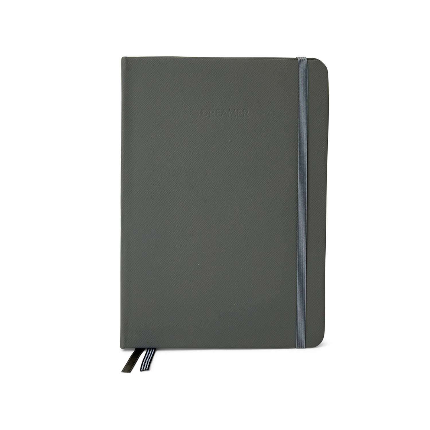 Agenda notebook A5 con elastico grigio dmail