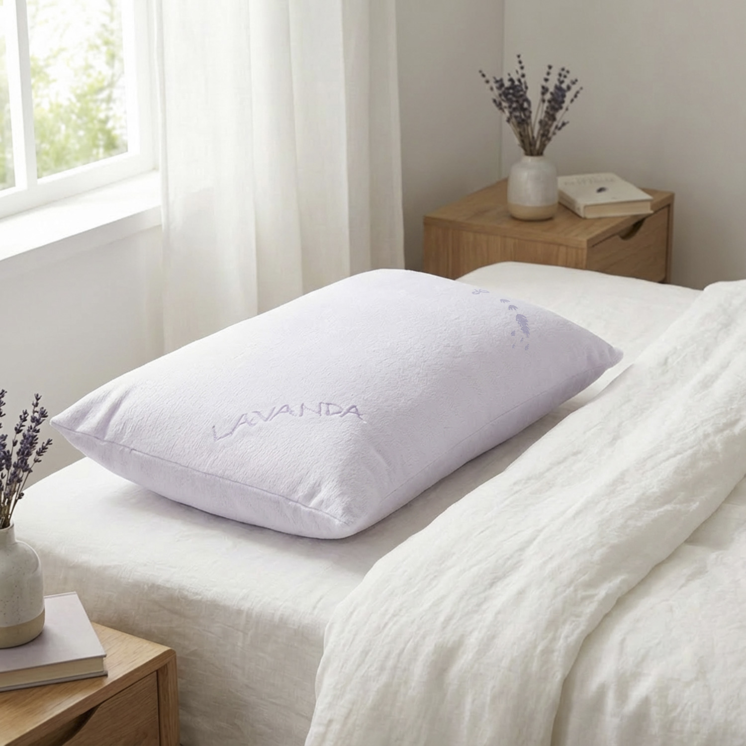 Cuscino guanciale profumato Lavanda fibra