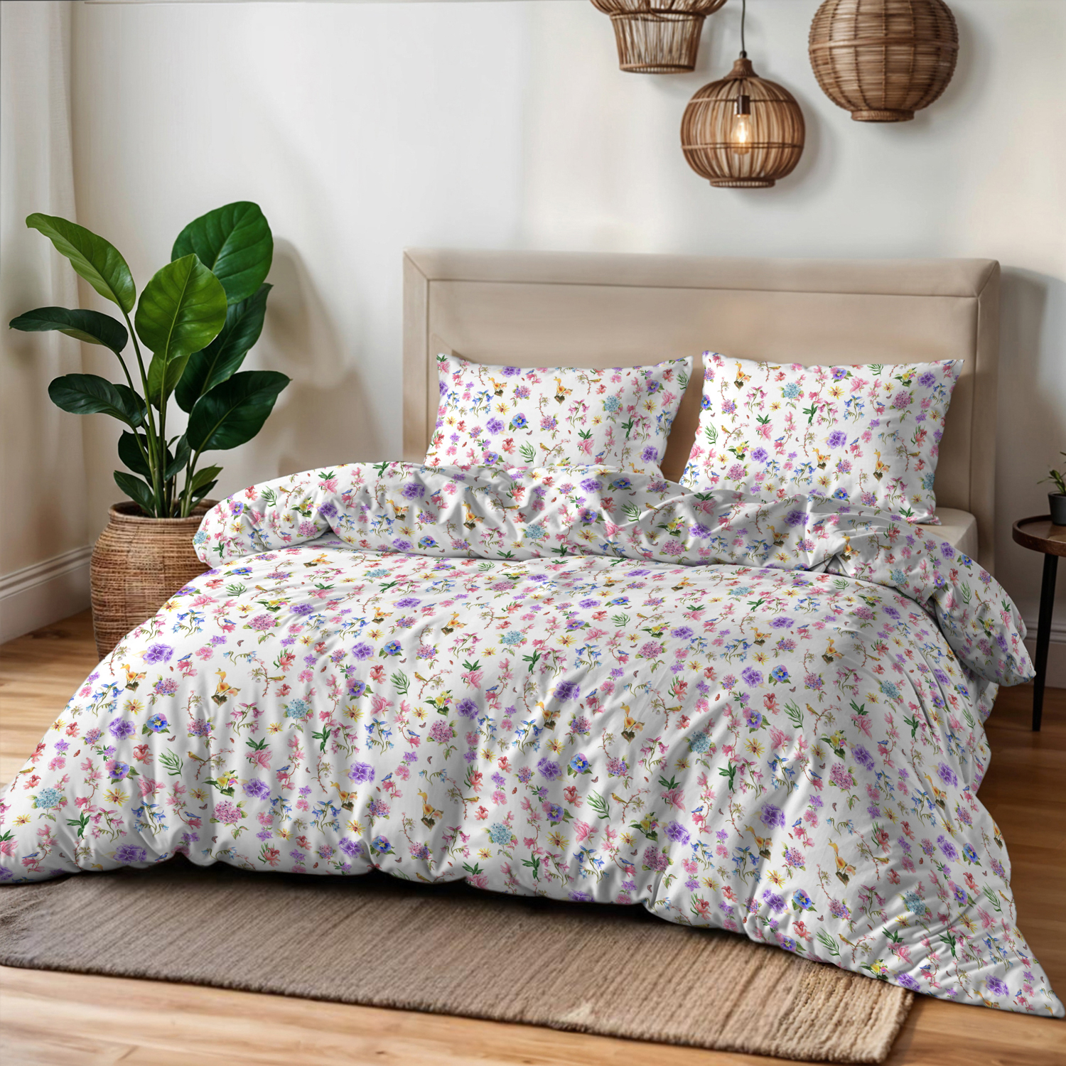 Parure copripiumino matrimoniale Aurora stampa gaia Datex