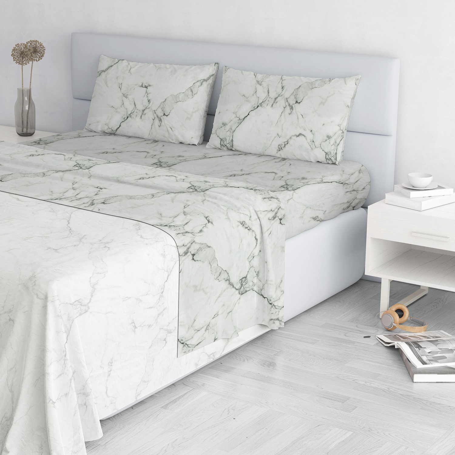 Completo letto matrimoniale marmo Marble Datex