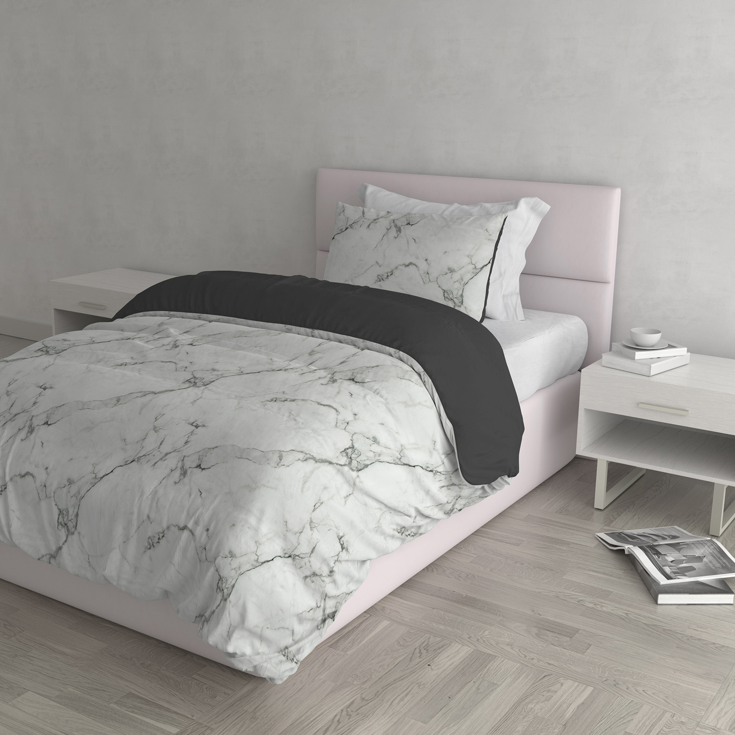 Parure copripiumino 1 piazza e mezza Fashion Datex Marble