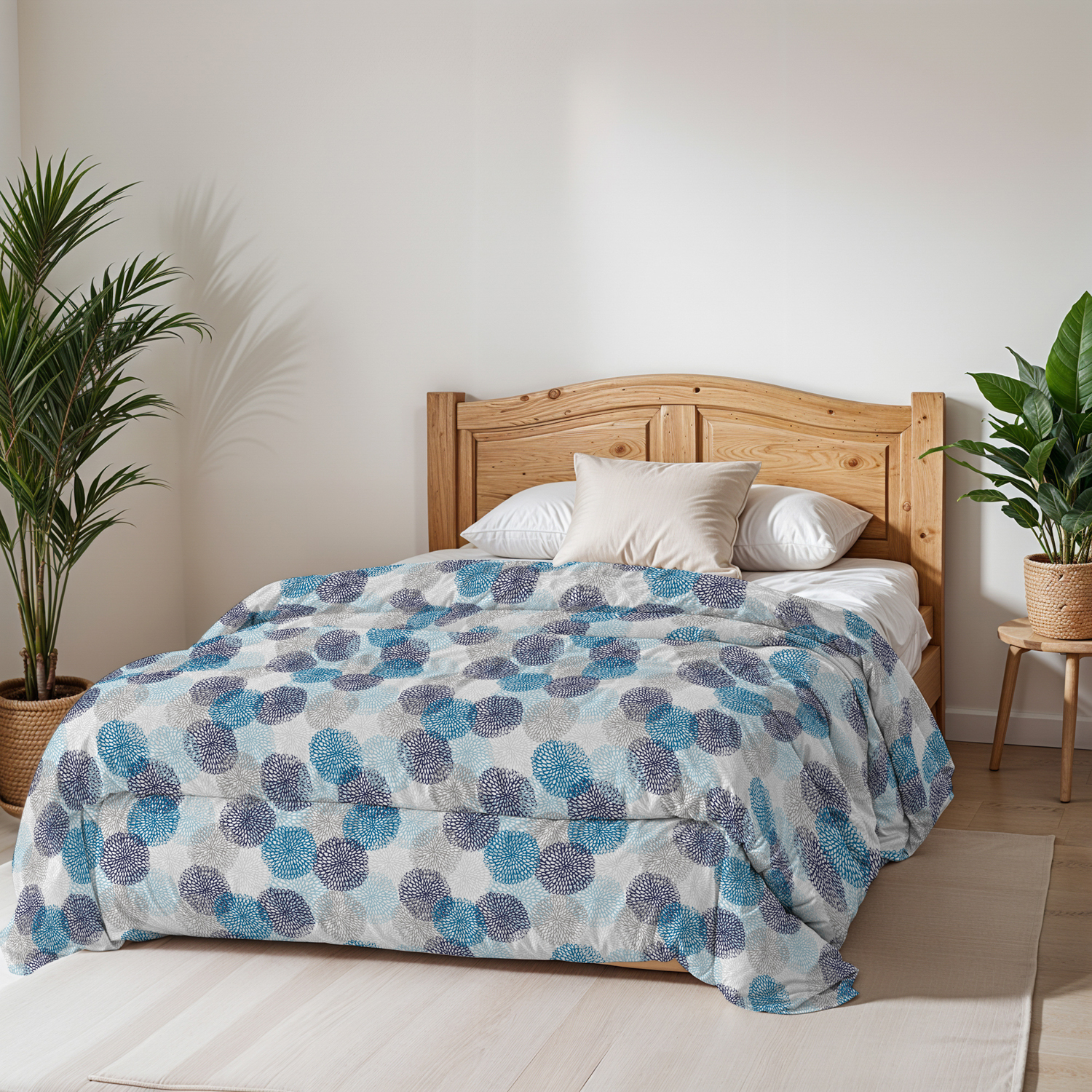 Trapunta singola Soffioni blu Basic Datex