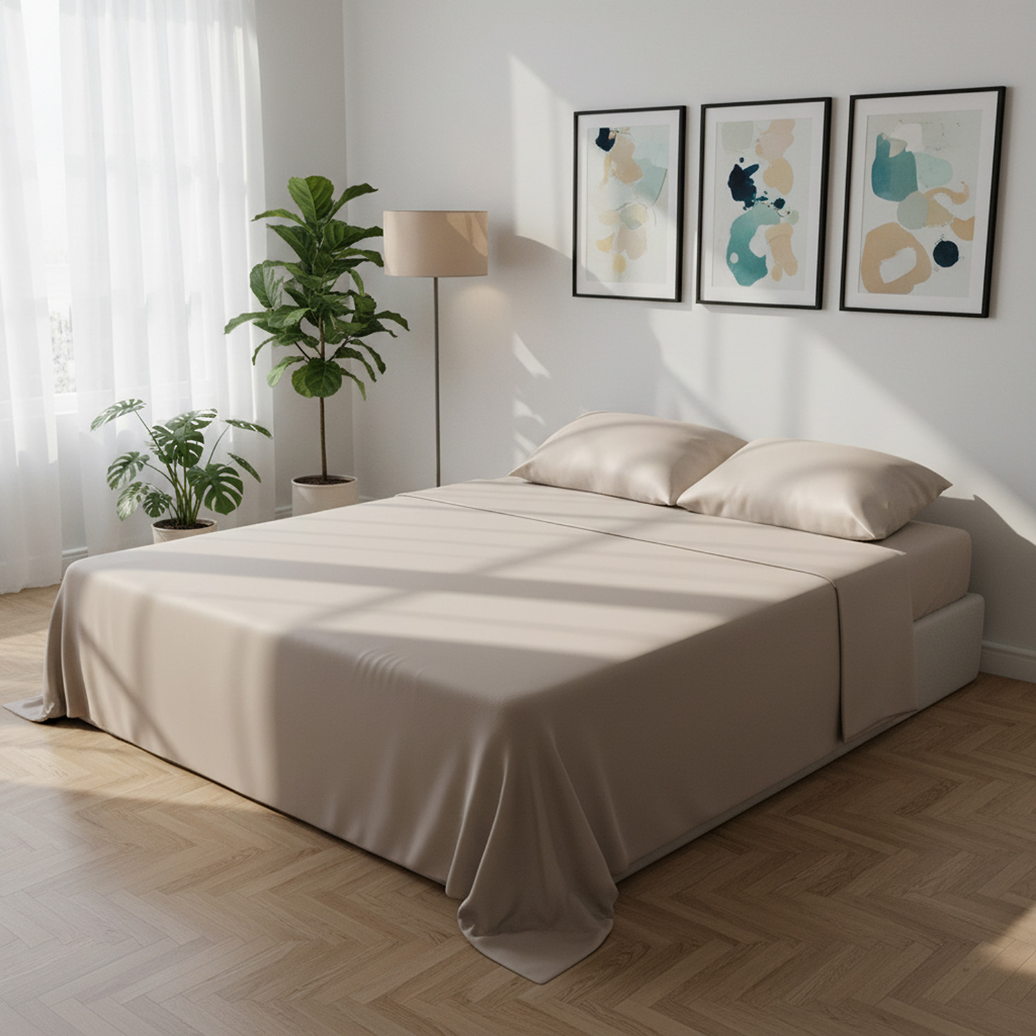 Completo letto matrimoniale crema Datex