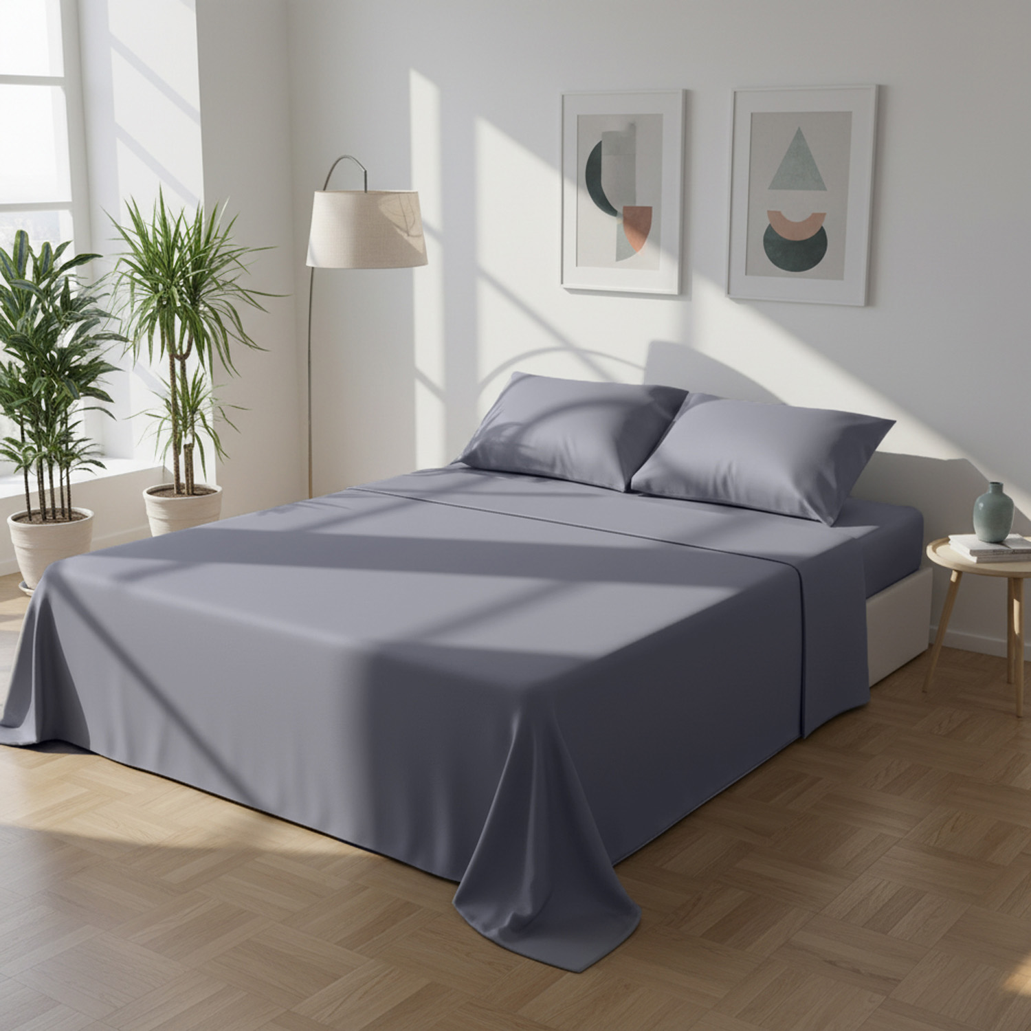 Completo letto matrimoniale blu Datex
