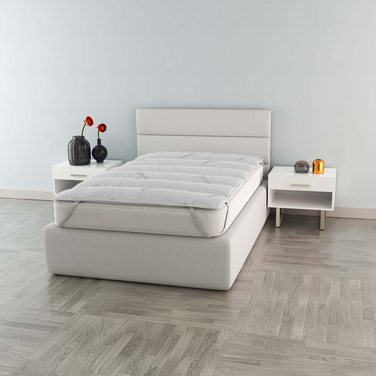 Topper 1 piazza e mezza Silver Datex