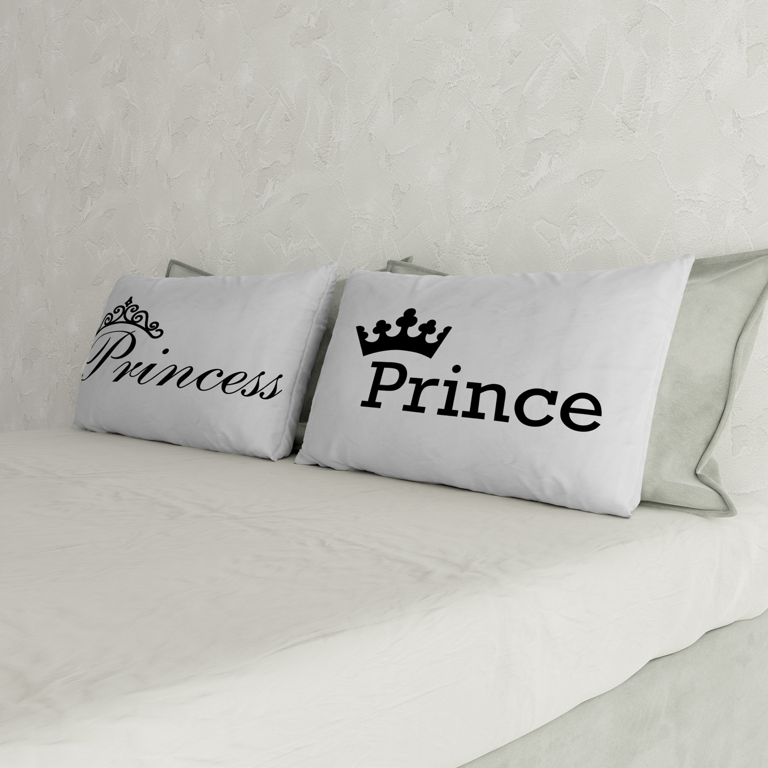 Set 2 federe Princess e Prince Datex