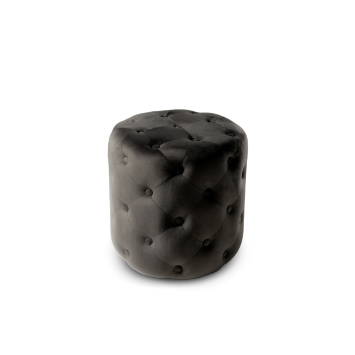 Pouf in velluto Gradara antracite Duzzle