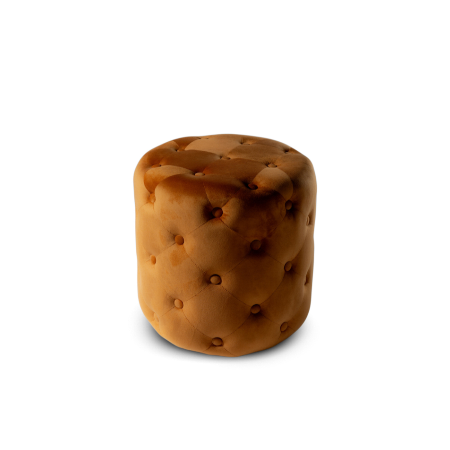 Pouf in velluto Gradara ruggine Duzzle