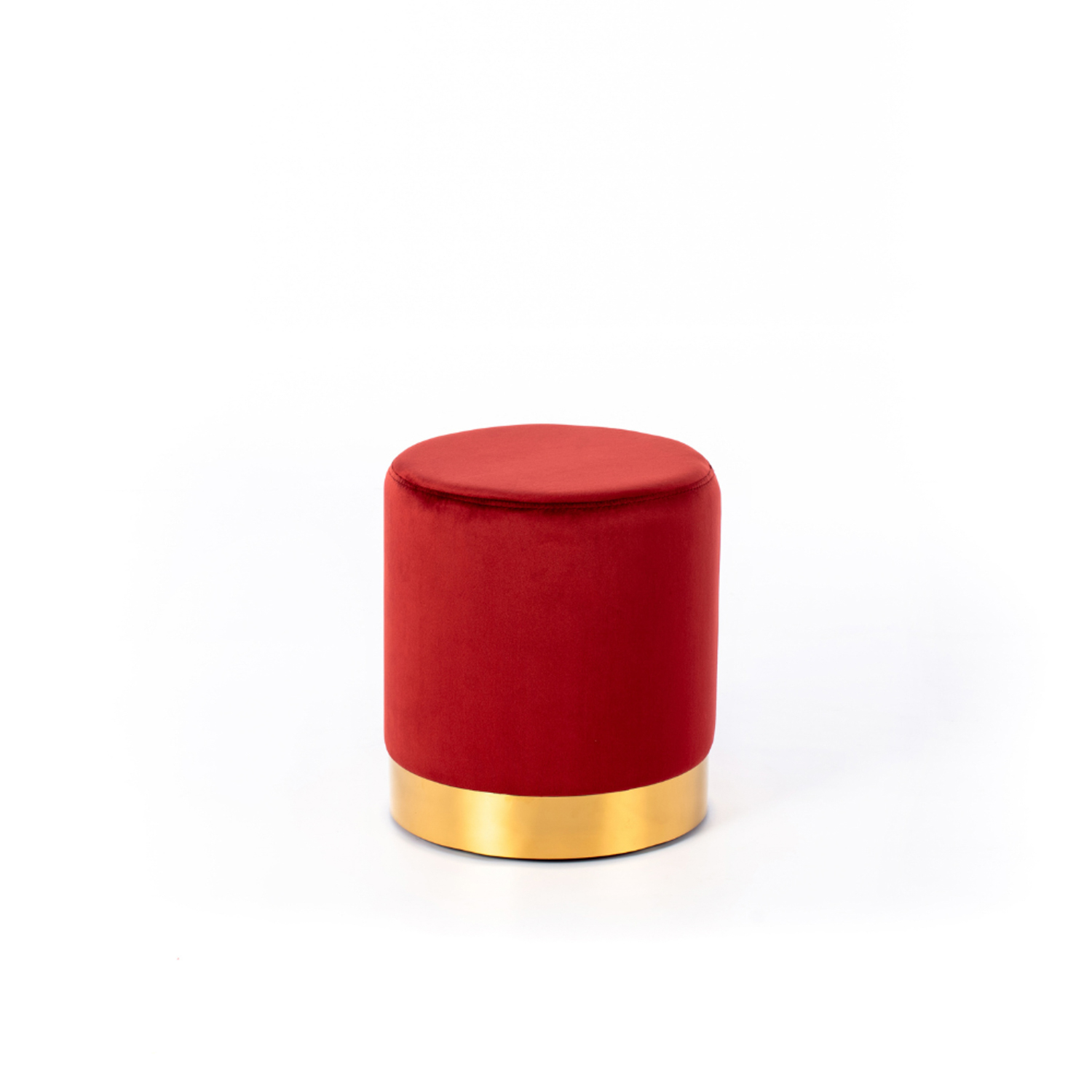 Pouf in velluto Ravello bordeaux Duzzle