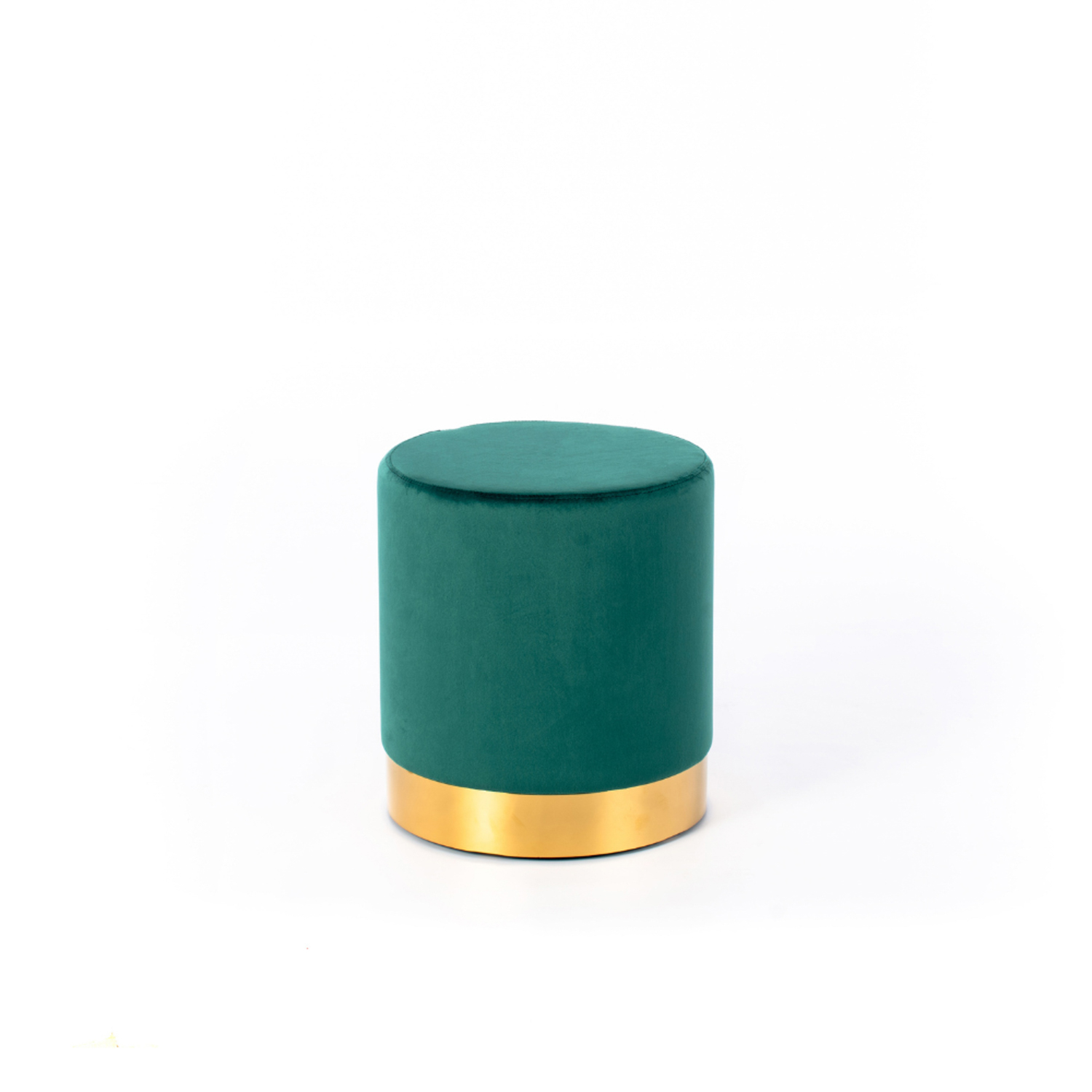 Pouf in velluto Ravello verde Duzzle