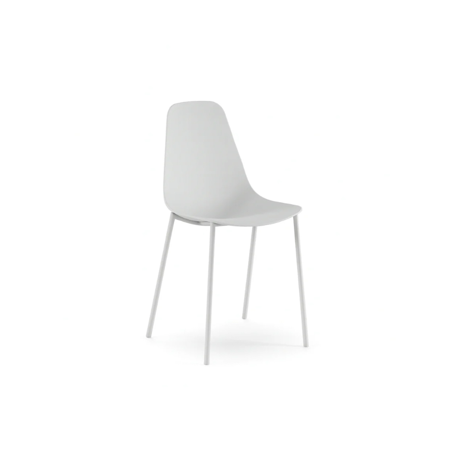 Set 4 sedie bianco Mira Duzzle