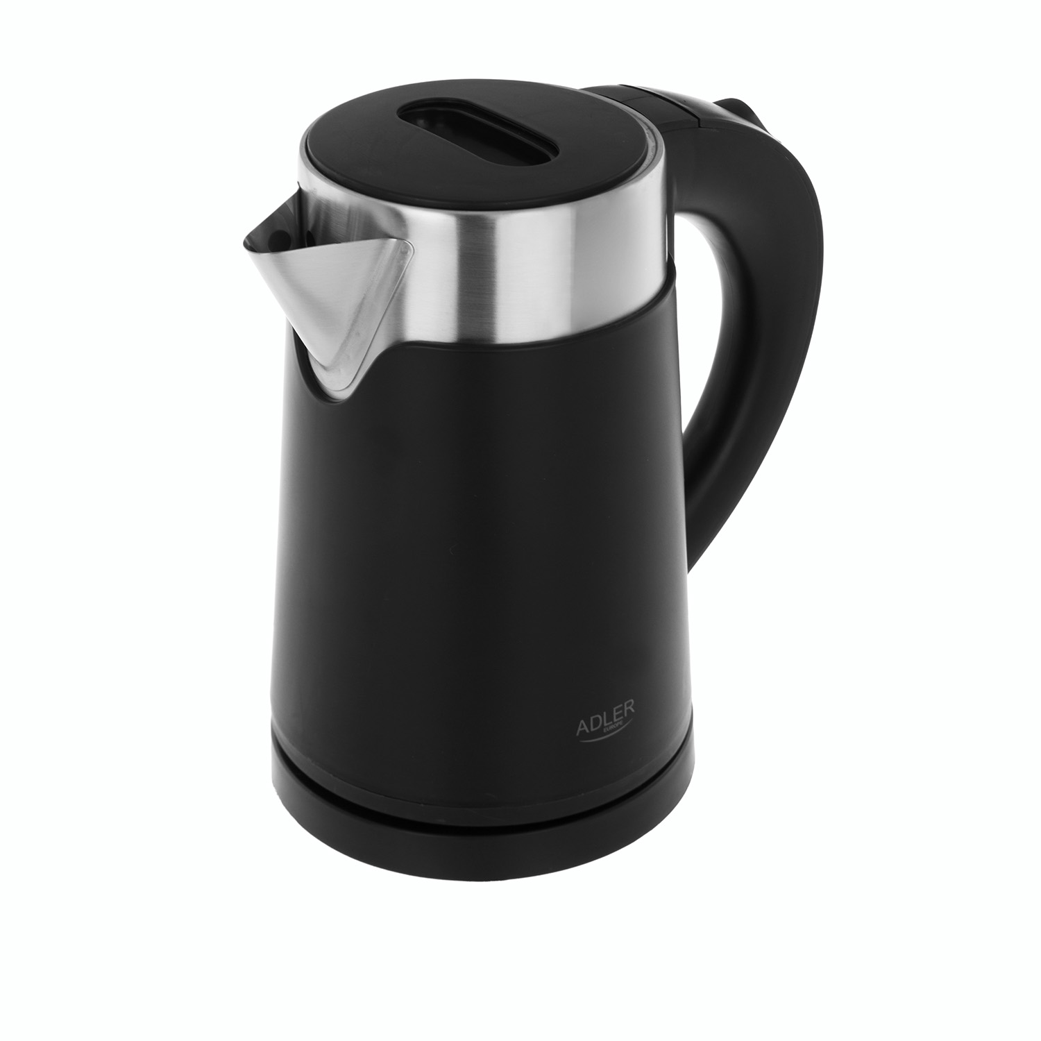 Bollitore elettrico 0,6 L nero acciaio inox