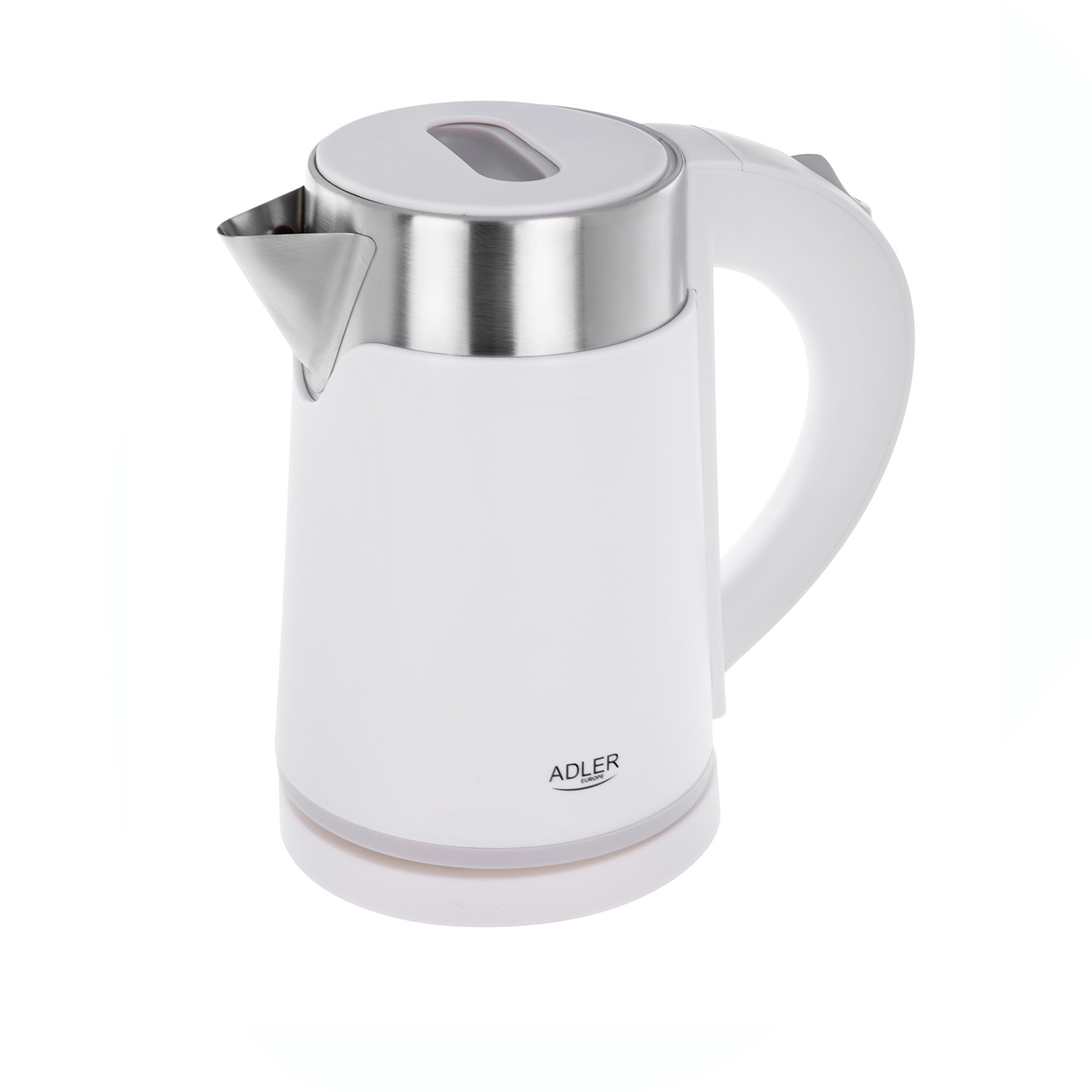 Bollitore elettrico 0,6 L bianco acciaio inox