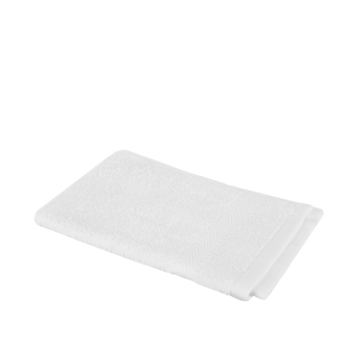 Asciugamano ospite cotone bianco 30x50 cm Basik