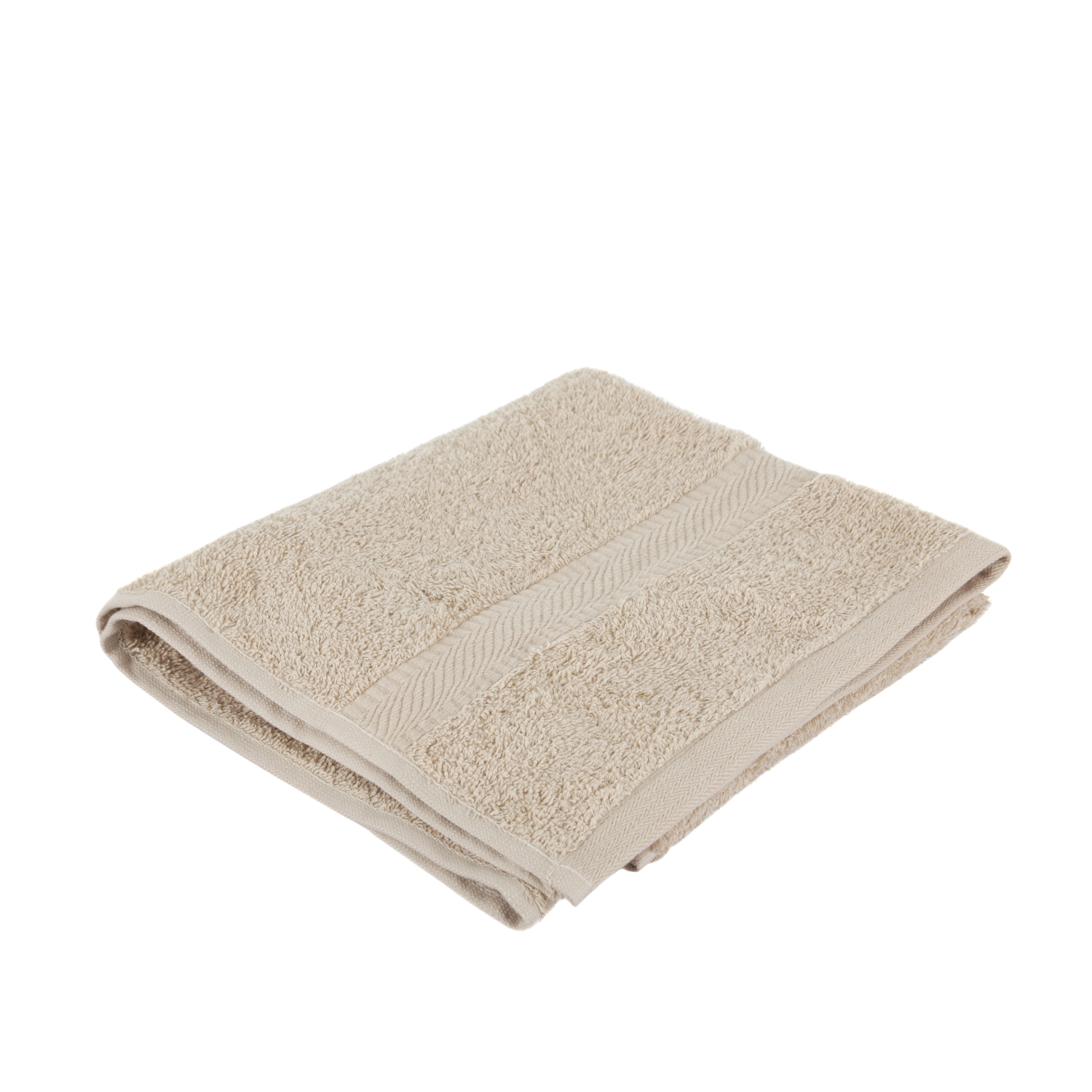 Asciugamano viso cotone tortora 50x90 cm Basik