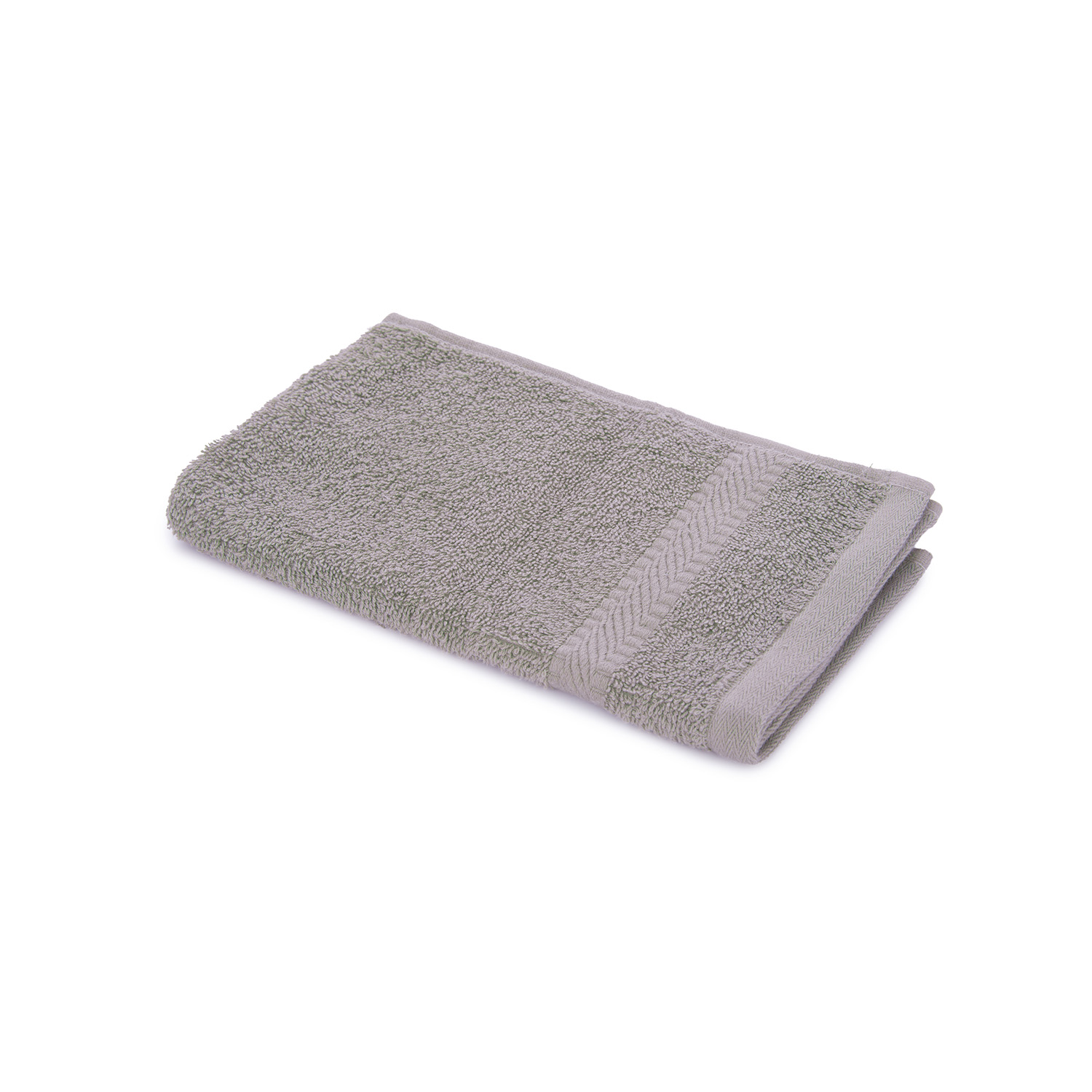 Asciugamano ospite 30x50 cm cotone Basik grigio