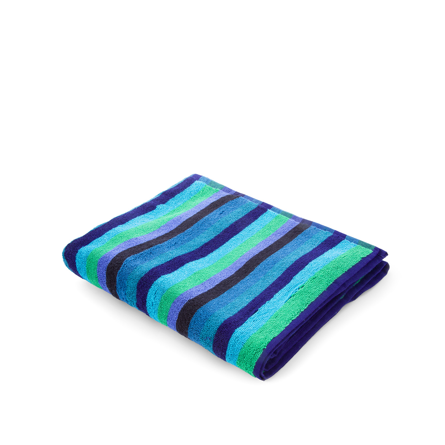 Asciugamano viso a righe blu 50x90 cm Cold