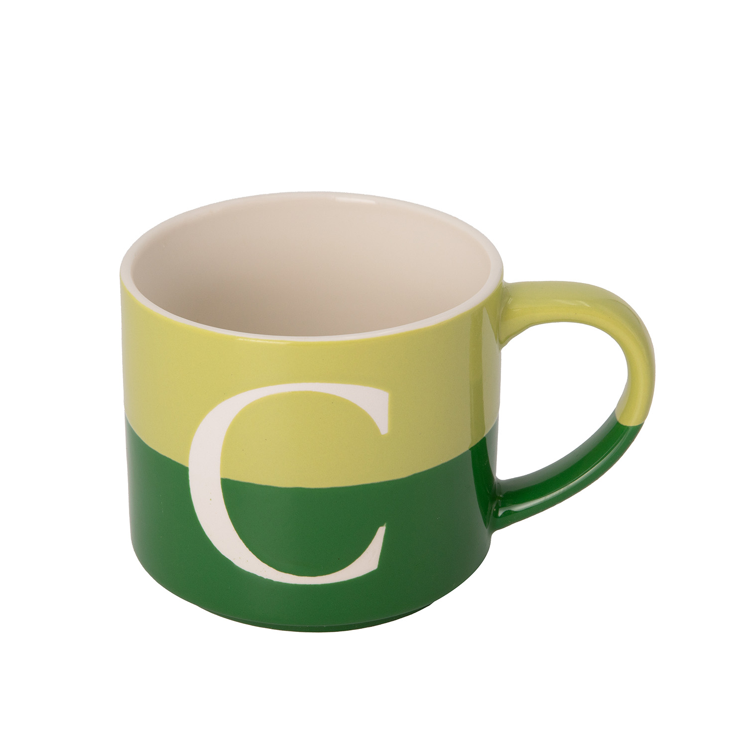 Tazza lettera C verde 400 ml Blend Collection