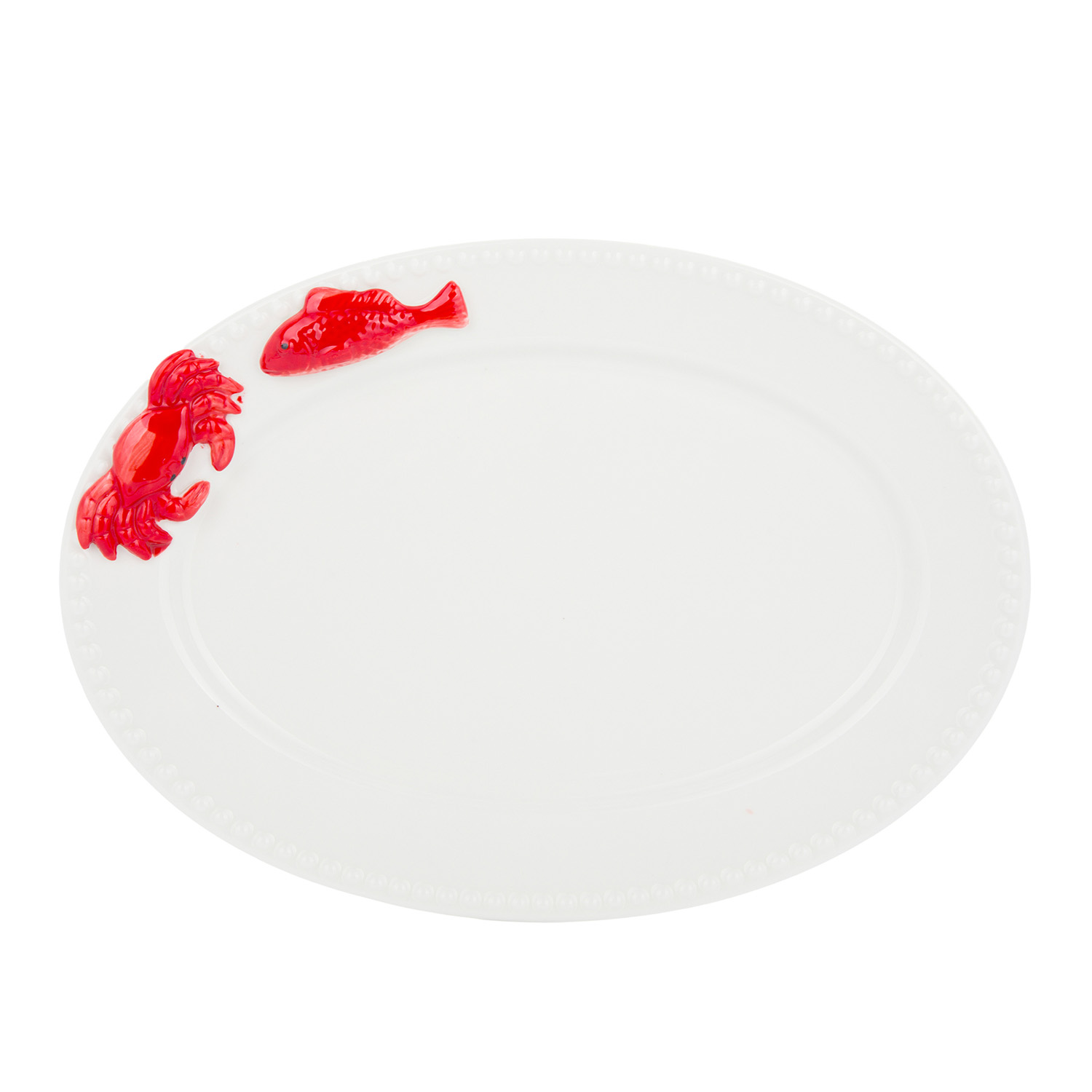 Piatto da portata 28 cm ceramica granchio Sea