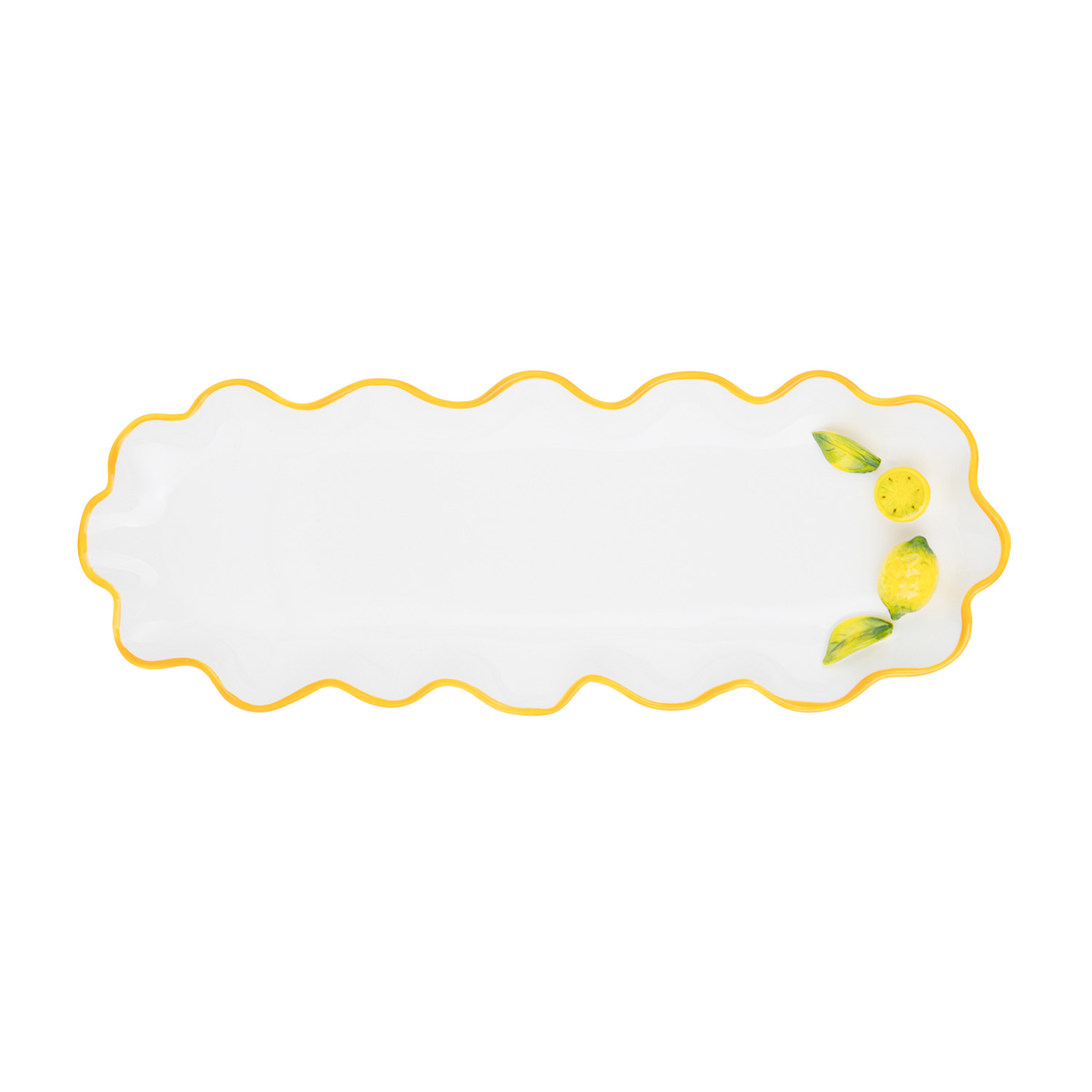 Piatto da portata ovale 36x13 cm ceramica Limoni