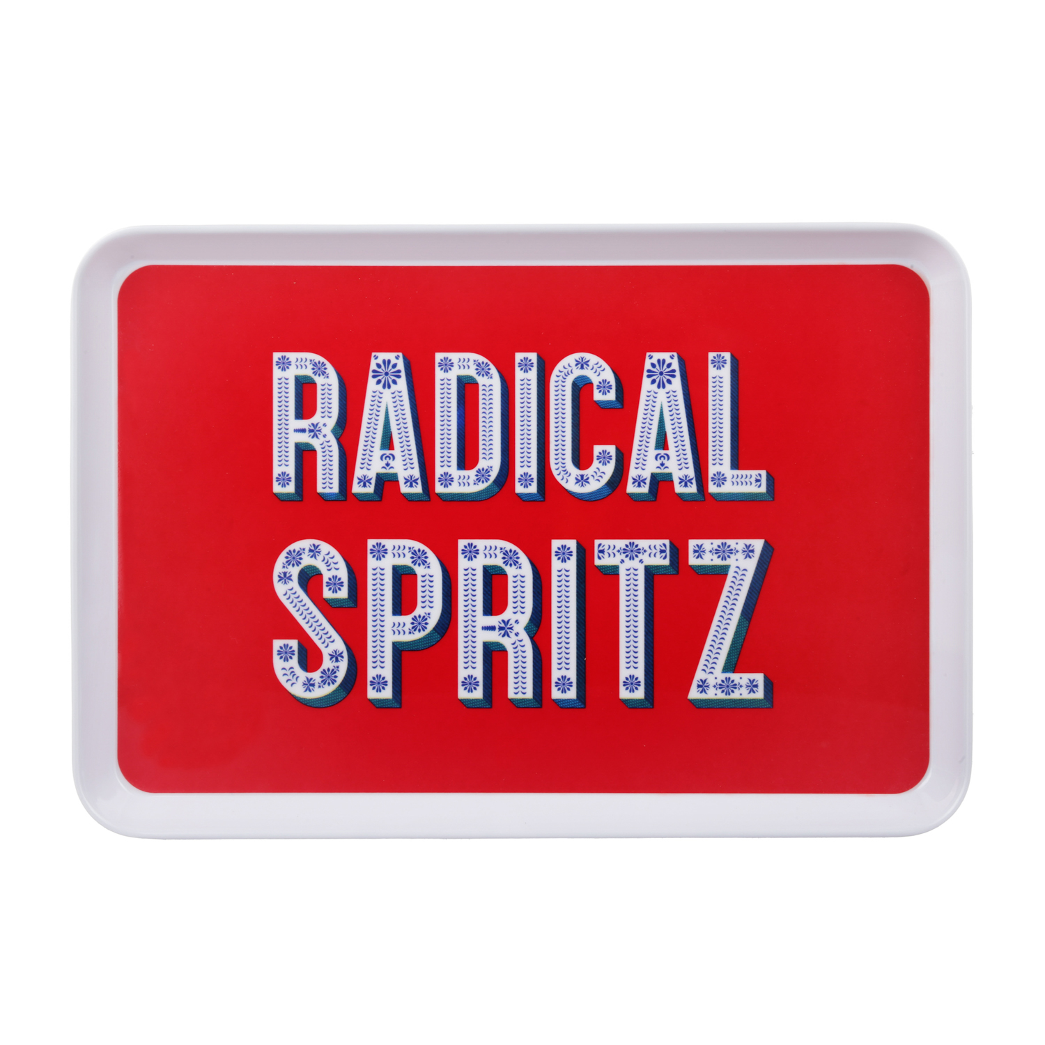 Vassoio melammina 33x22 cm rosso Maiolika