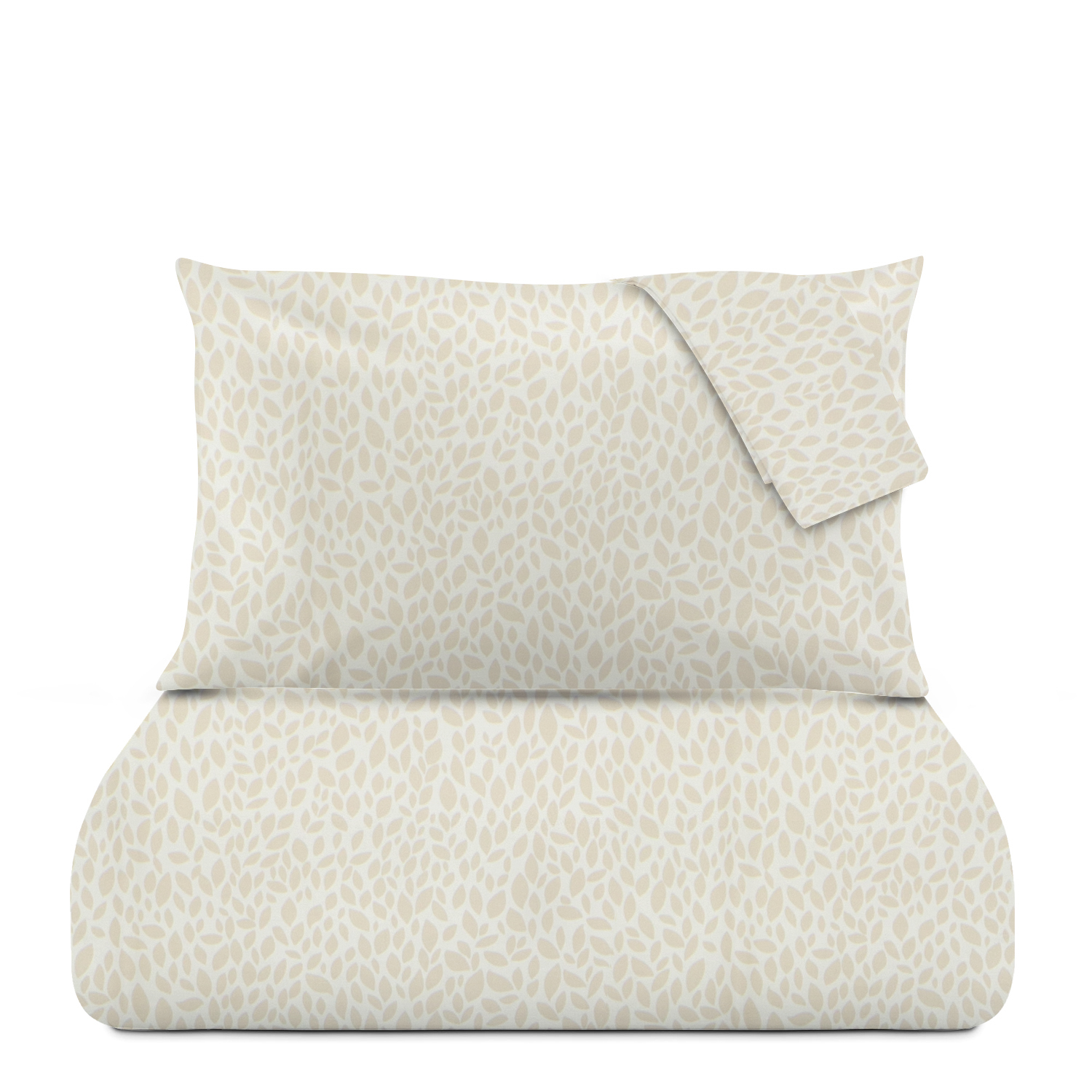 Parure copripiumino matrimoniale petali sabbia