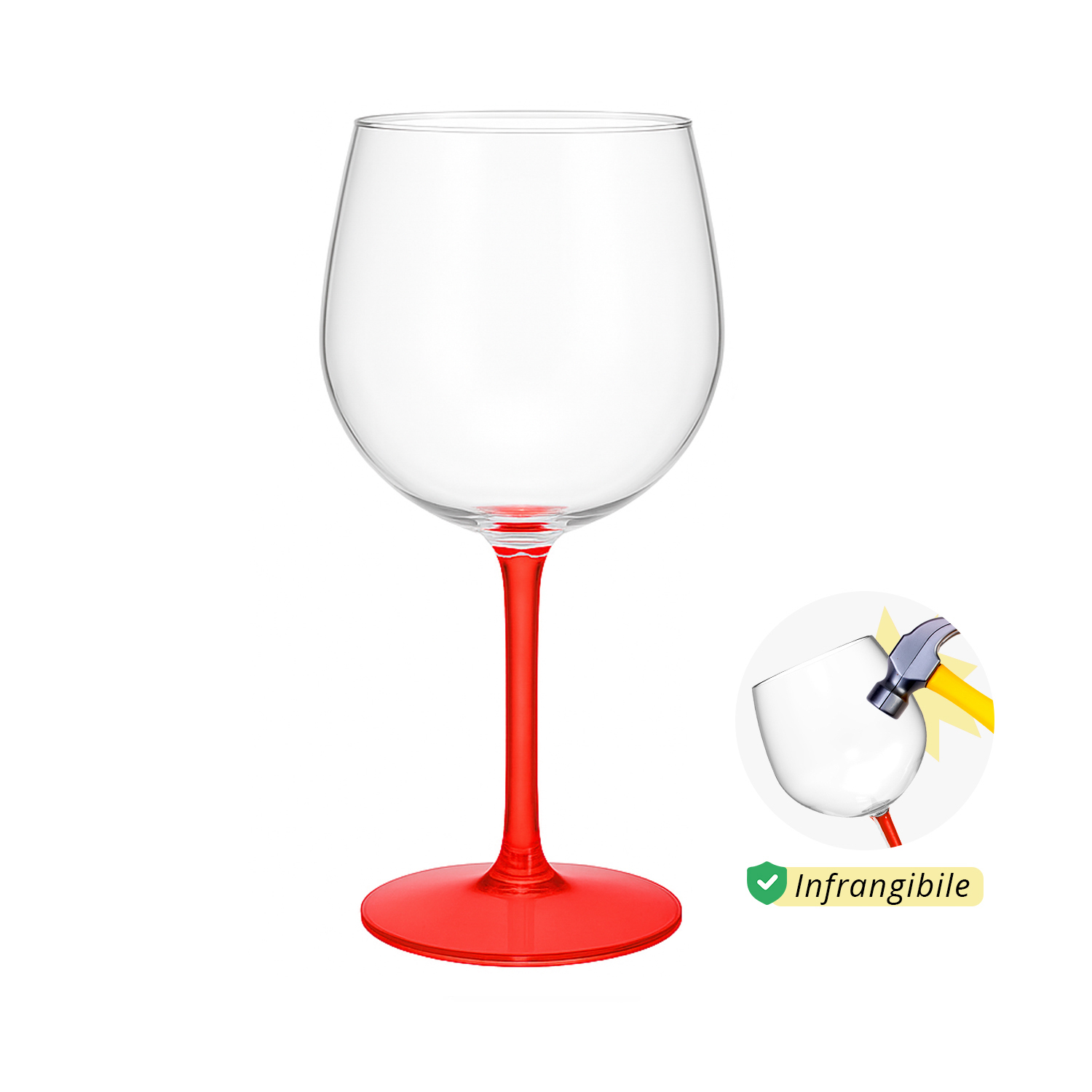 Calice cocktail in tritan 582 ml rosso Ballon