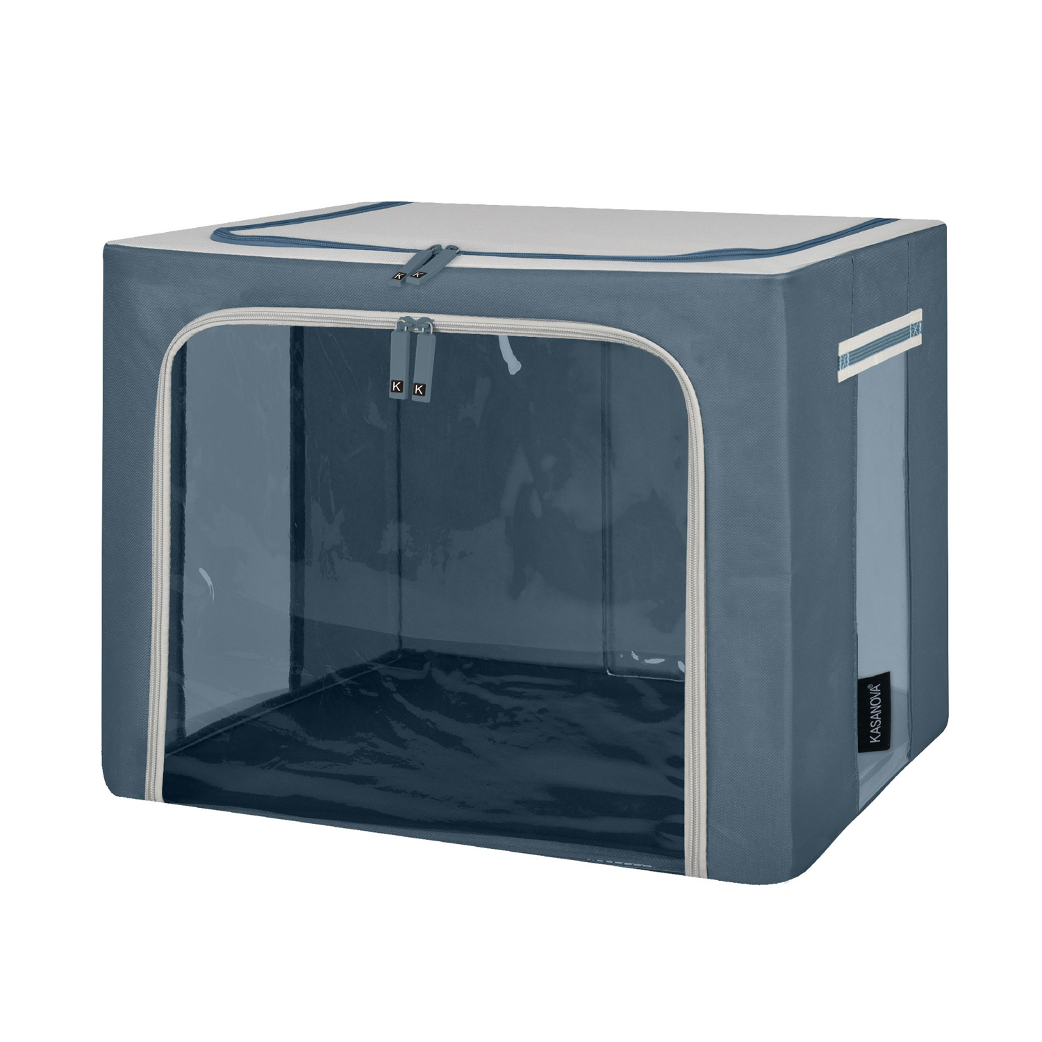 Scatola armadio 50x40x40 cm doppia cerniera blu