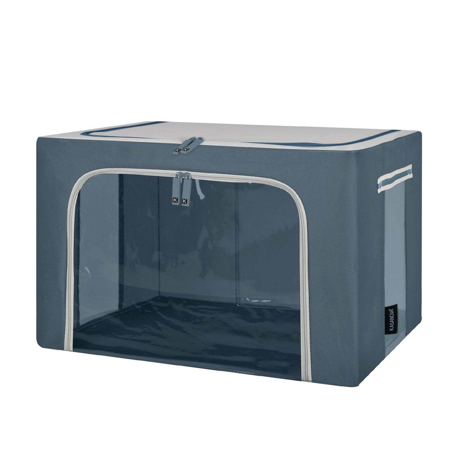 Scatola armadio 62x44x40 cm doppia cerniera blu