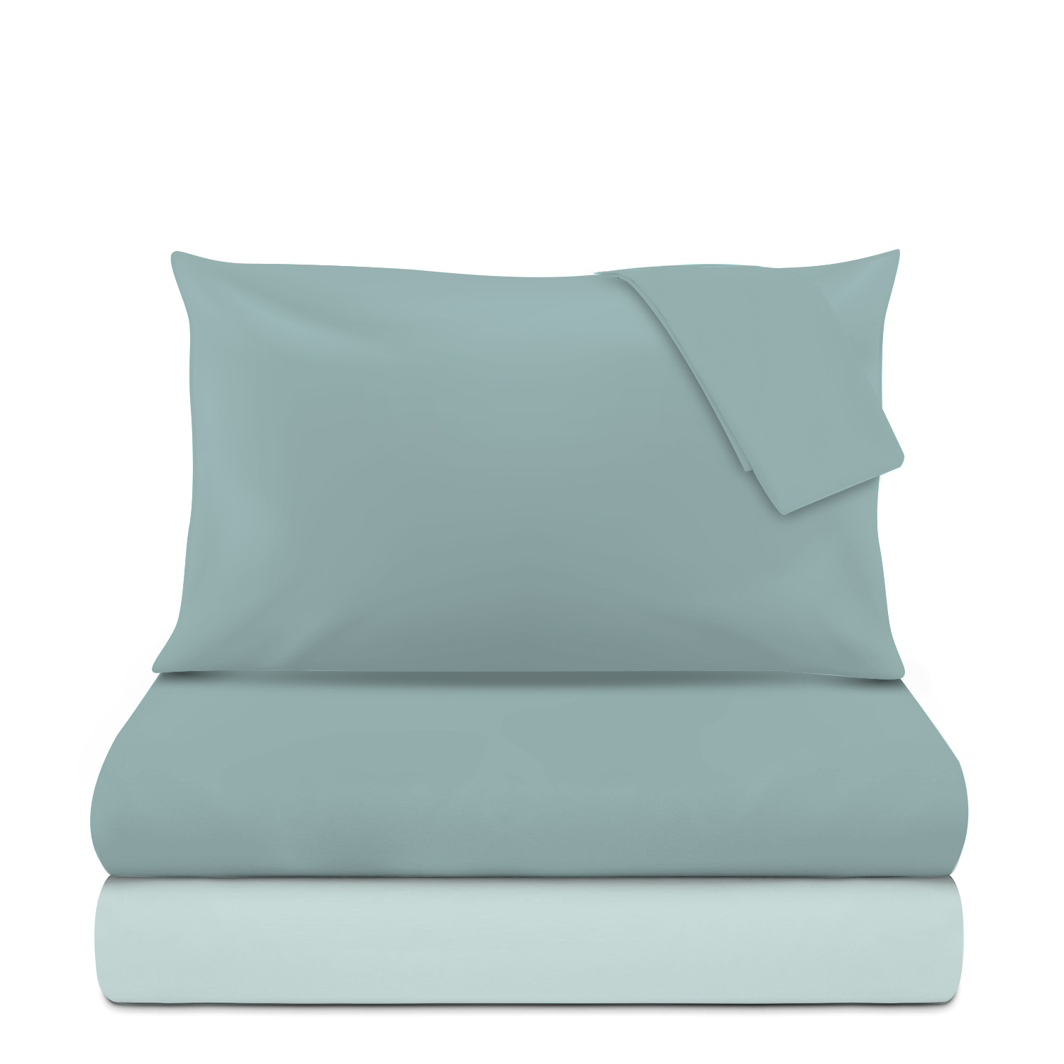 Completo letto matrimoniale blu in microfibra