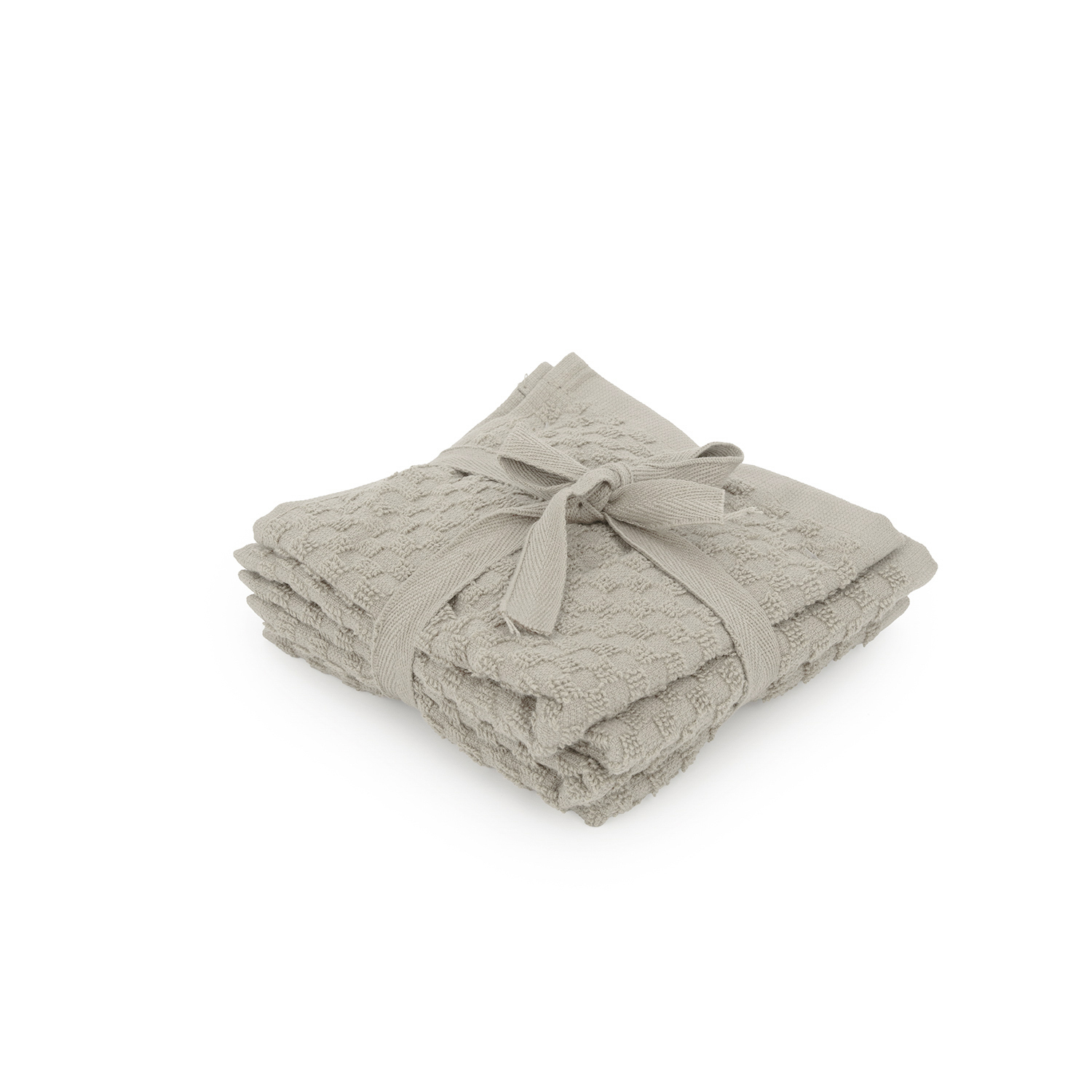 Set 4 lavette asciugamani 30x30 cm beige Basic