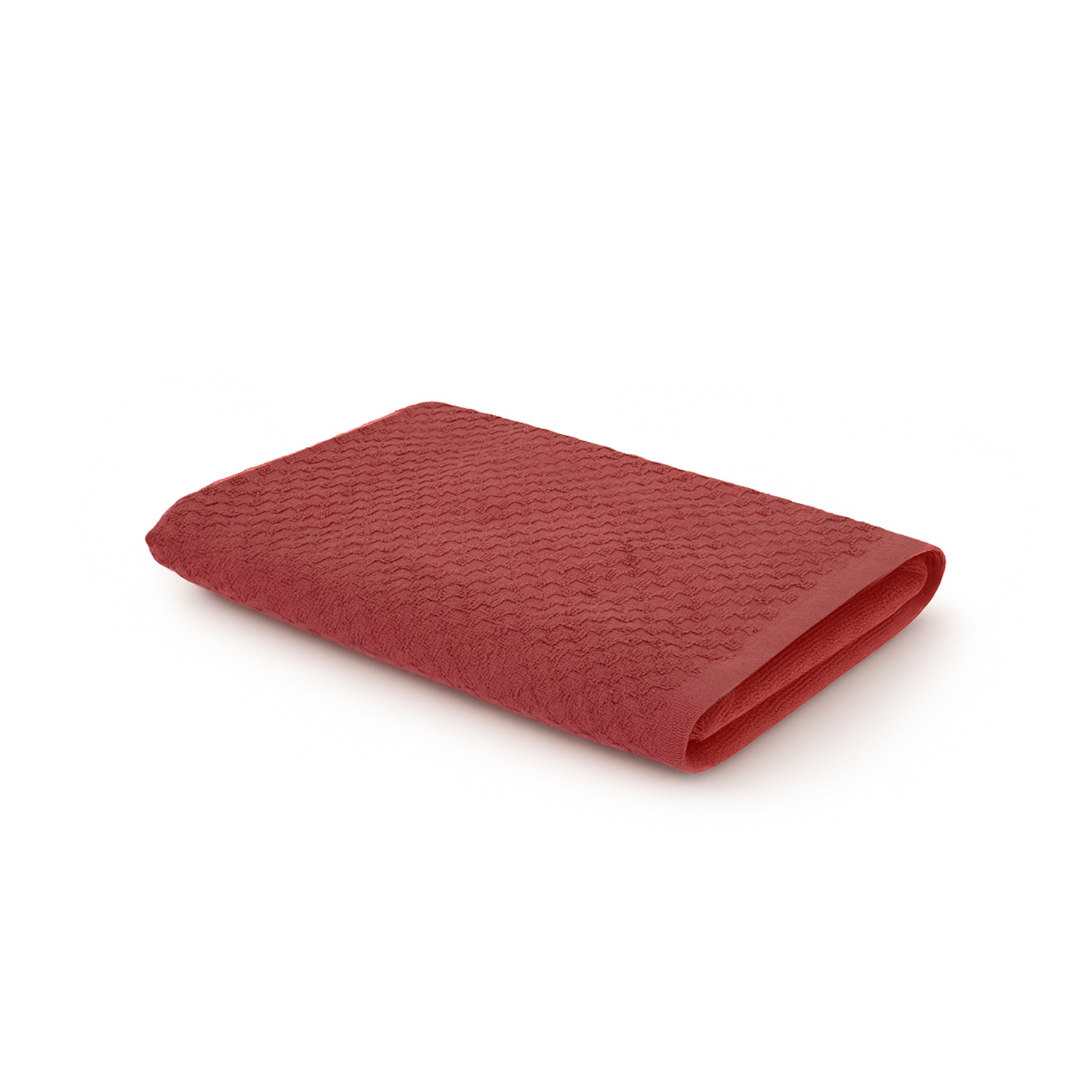 Asciugamano ospite 30x50 cm corallo Check