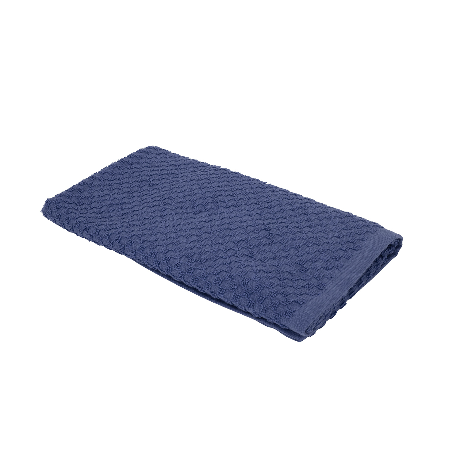 Asciugamano viso 50x90 cm blu Check