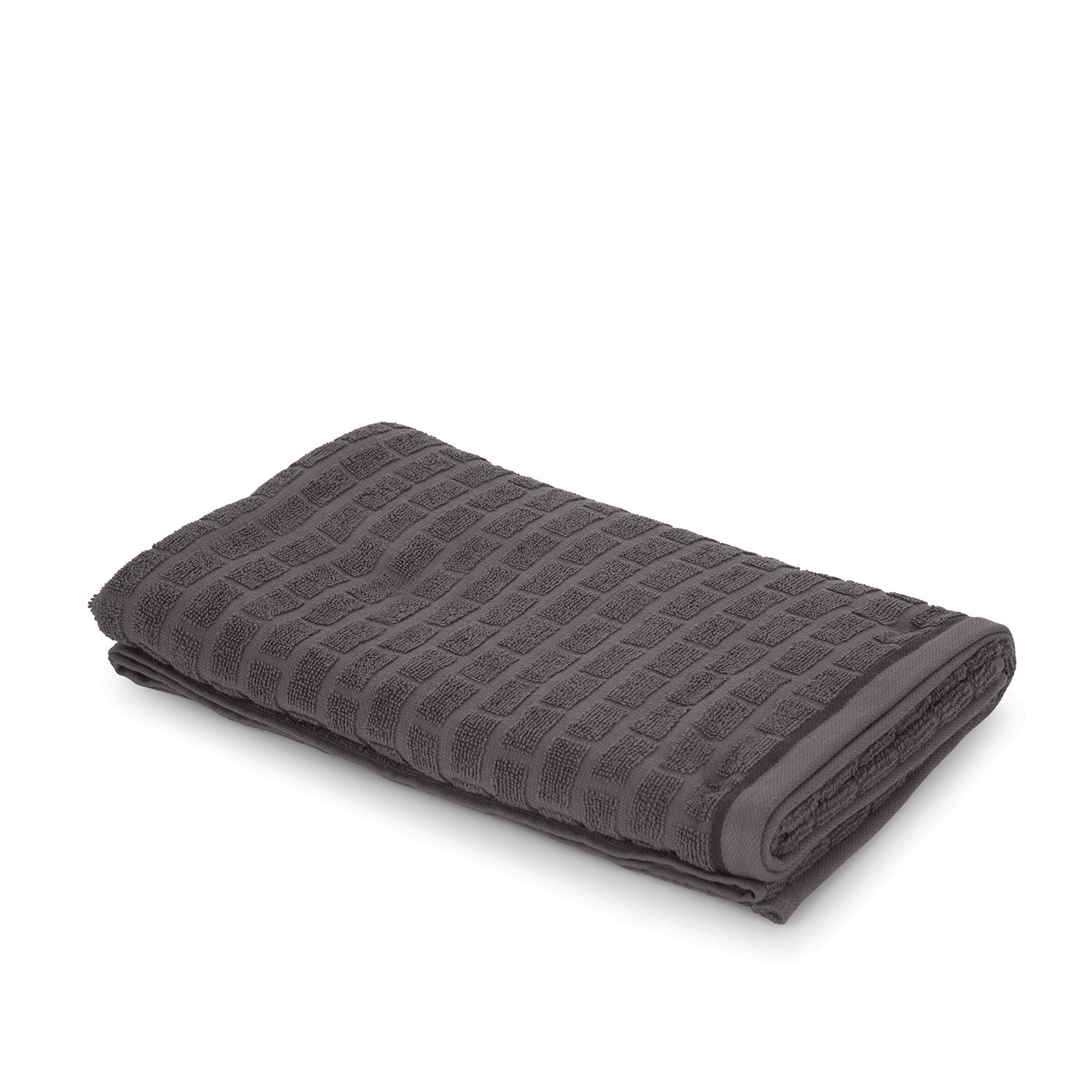 Asciugamano viso cotone Pop Corn Brick grigio scuro