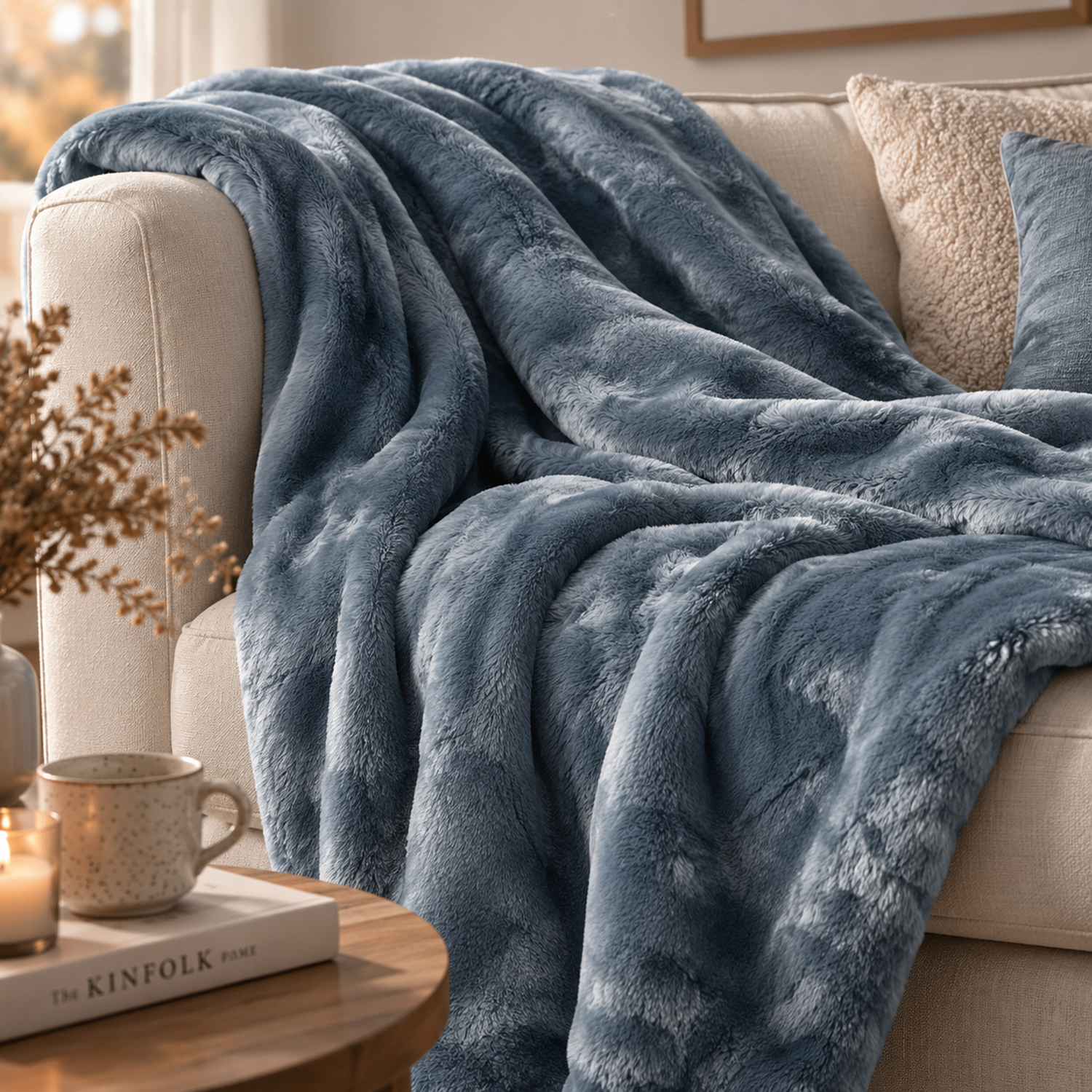 Coperta singola Flannel blu 160x200 cm