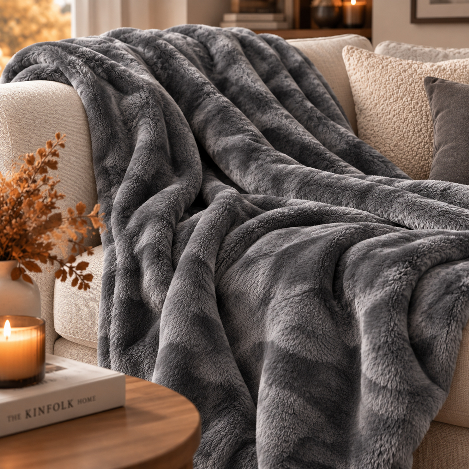 Coperta singola Flannel grigio 160x200 cm