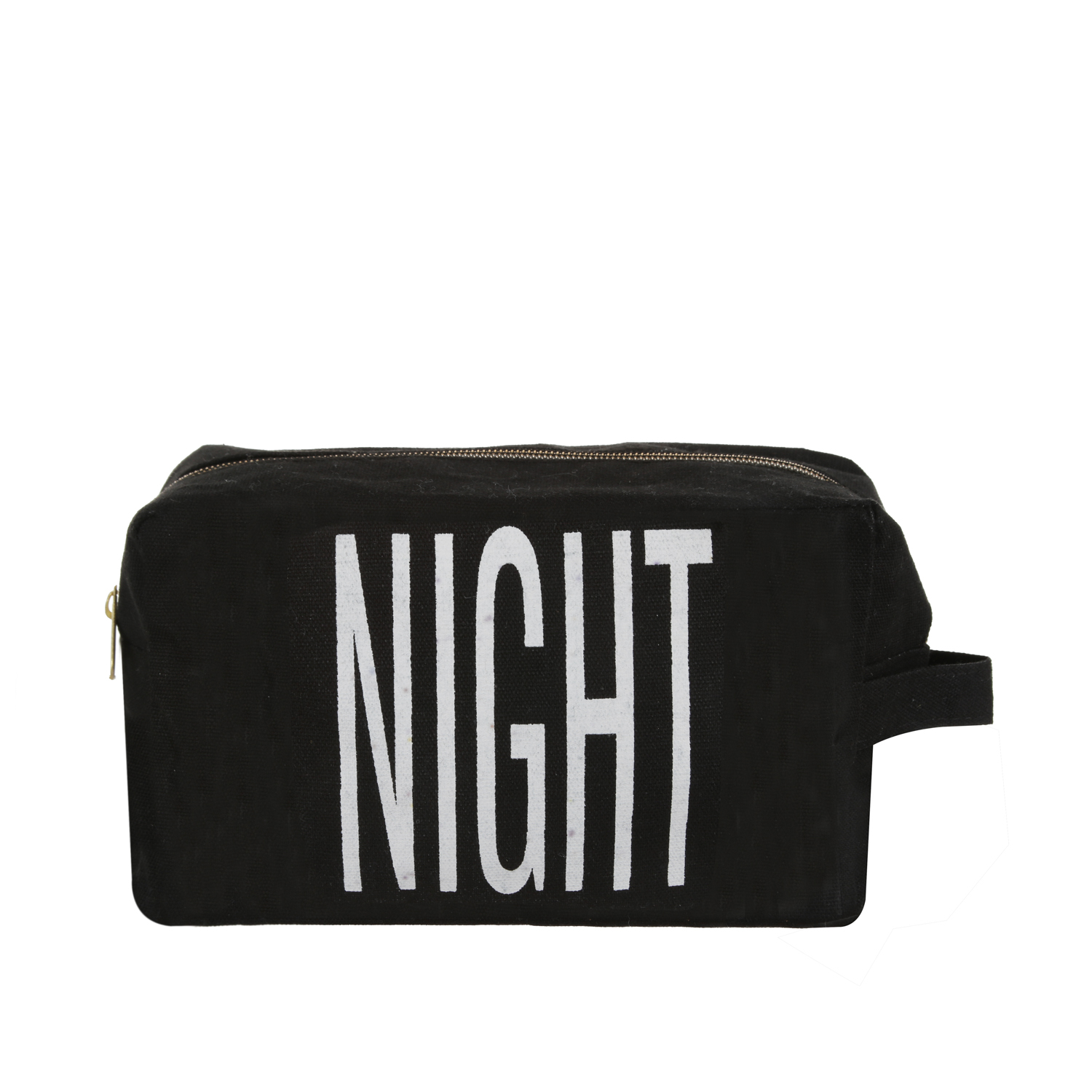 Pochette Nera 20x9x13 cm: Scritta 'Night Morning'