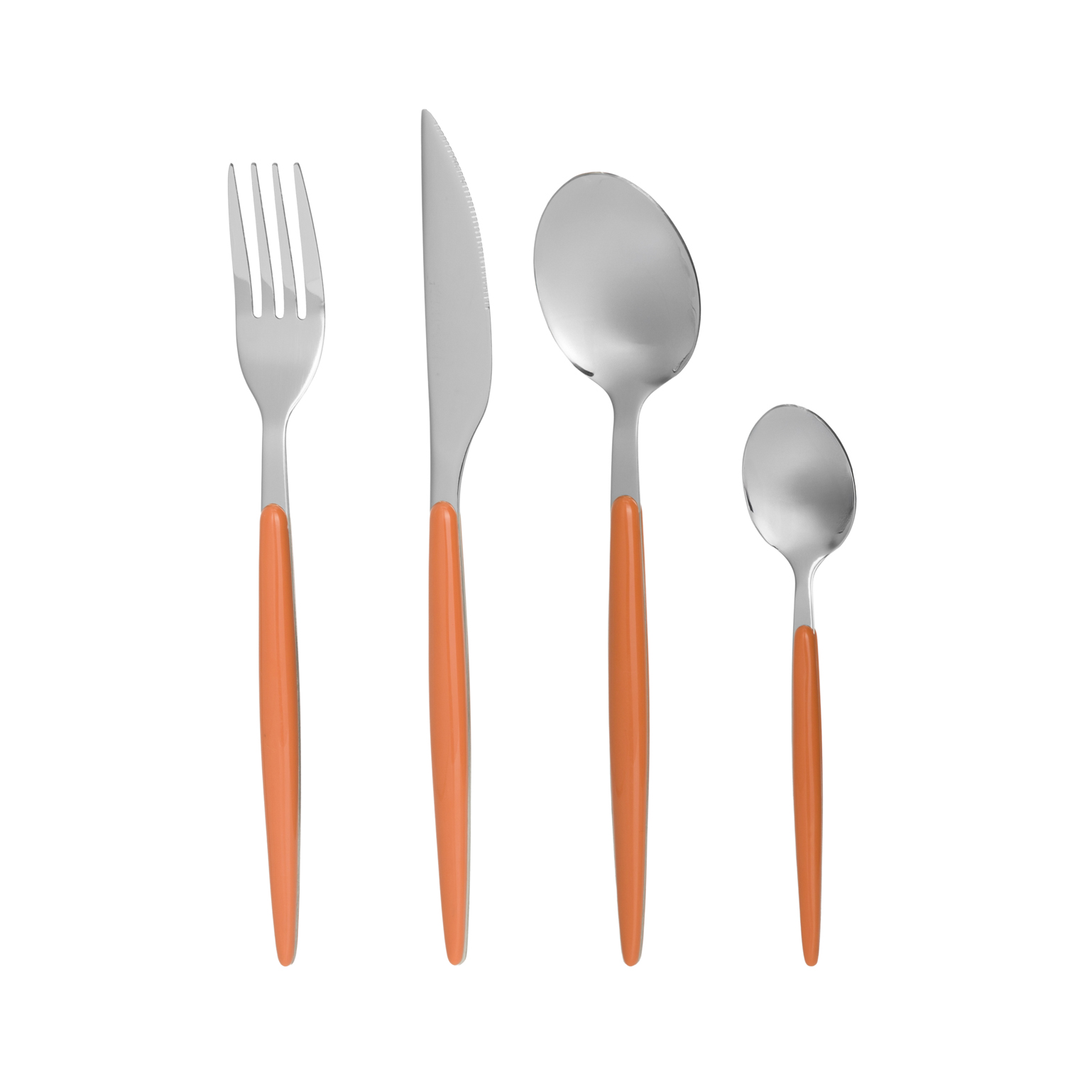 Set 16 posate acciaio manico pesca Oretha