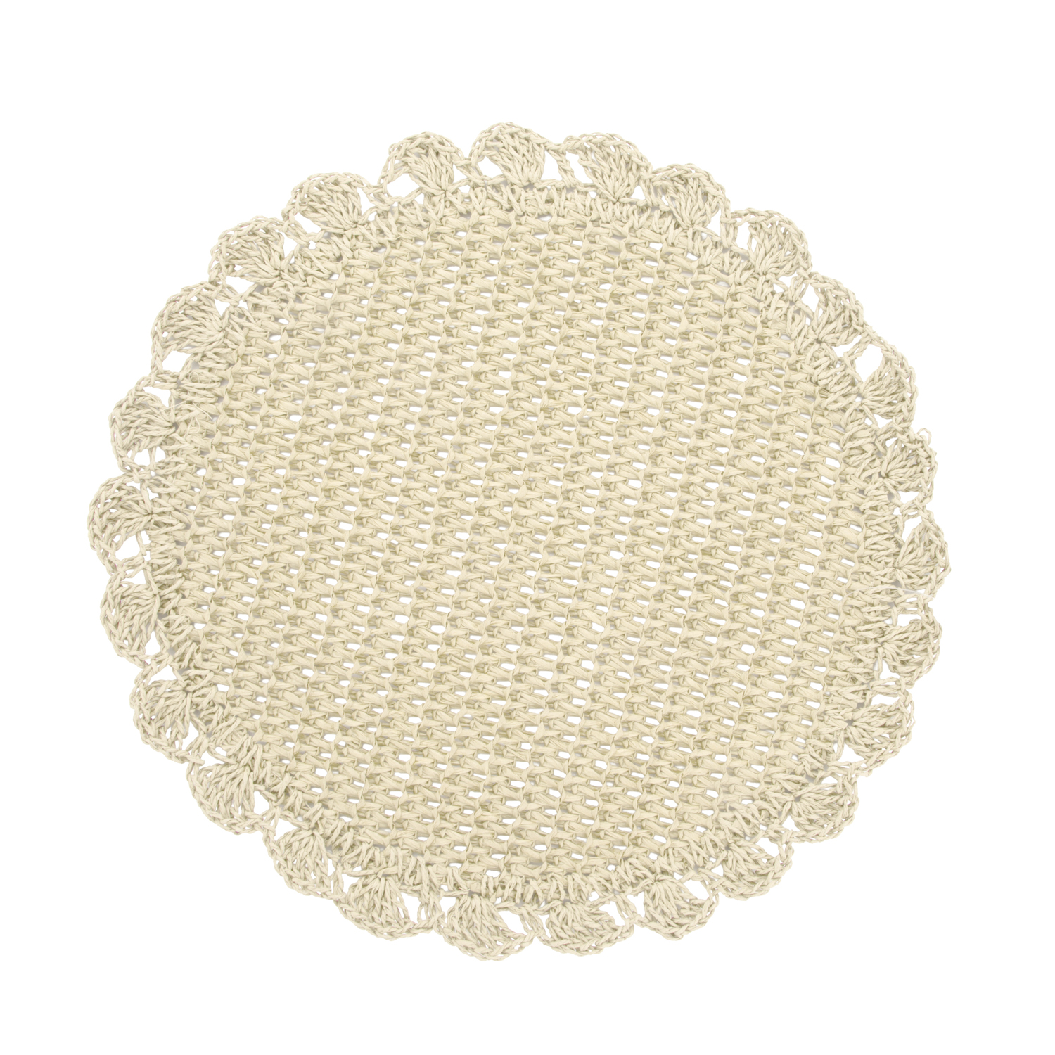 Tovaglietta decorativa 38 cm carta crema