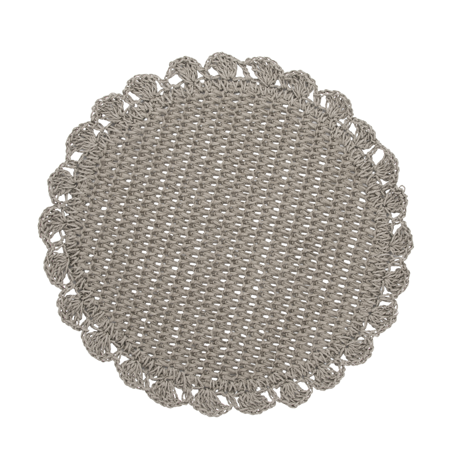 Tovaglietta decorativa 38 cm carta grigio